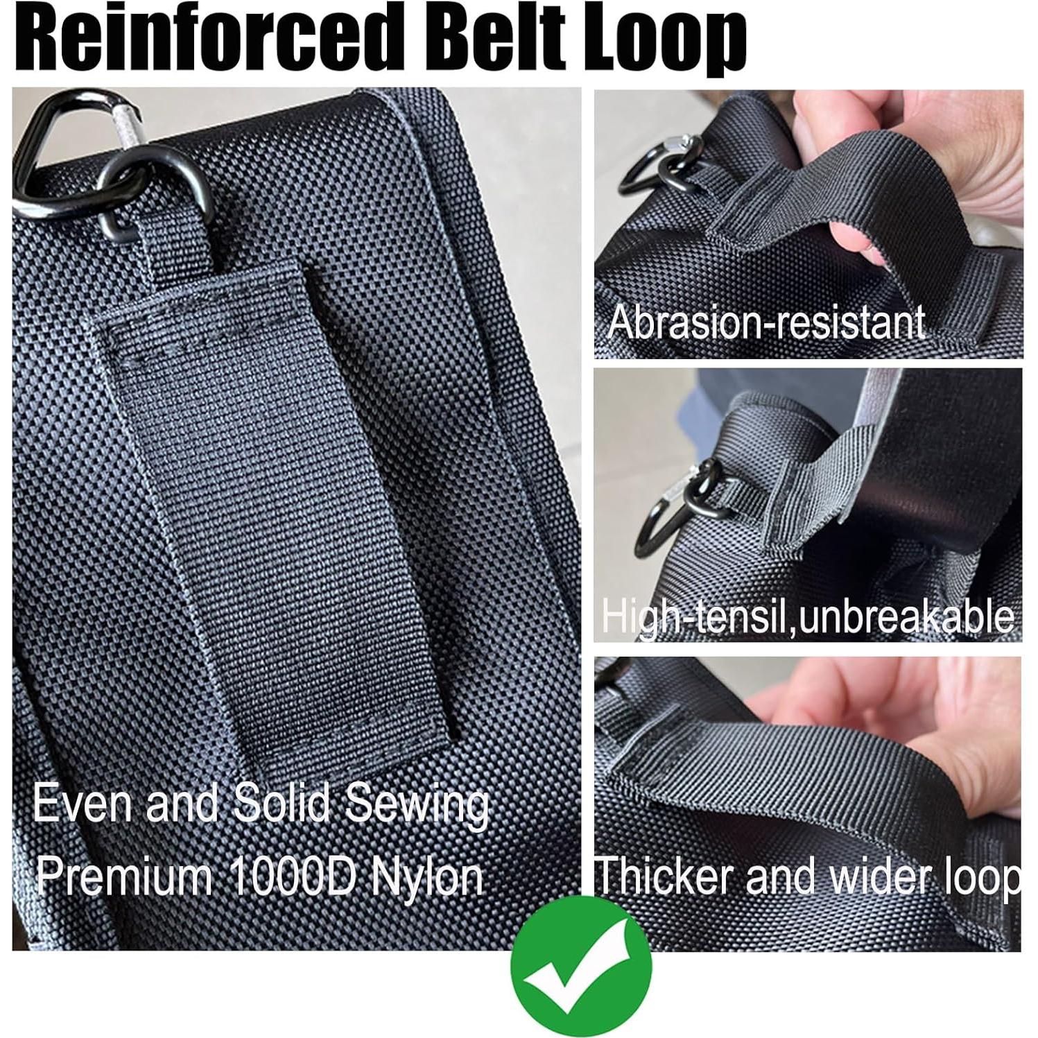 Bolsa de Herramientas de Cintura FAUDRECRO Nylon Resistente