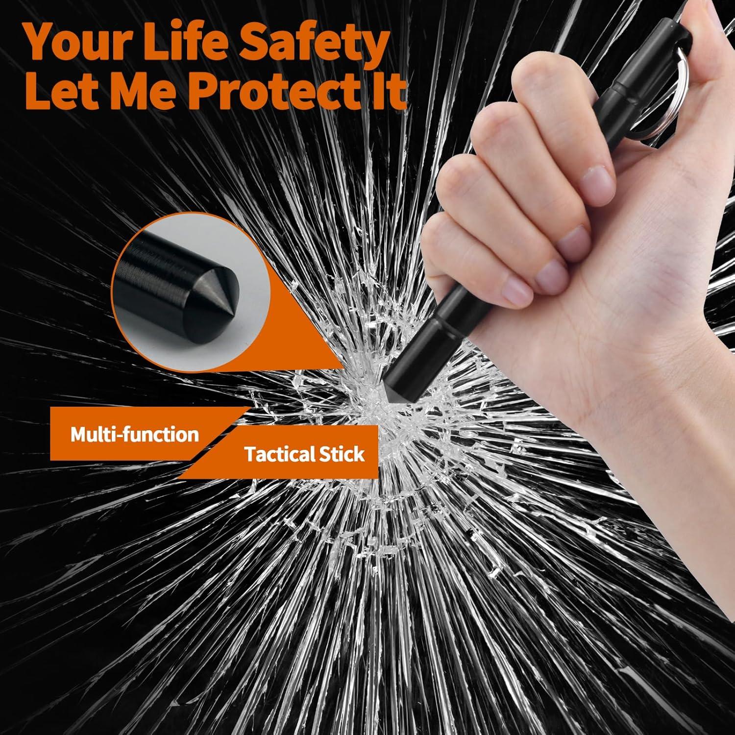 Juego de 3 Llaveros de Seguridad para Mujeres - Aluminio Táctico