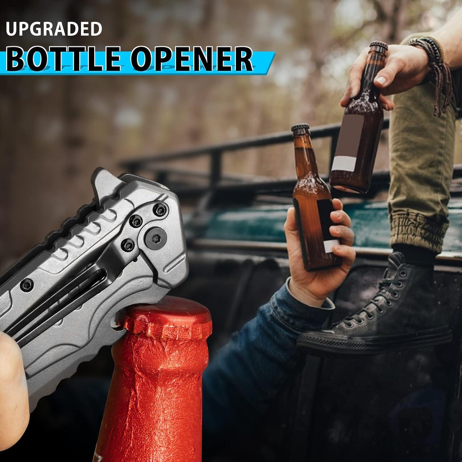 Cuchillo de Bolsillo NedFoss T39 6 en 1 Acero D2 9.4 cm