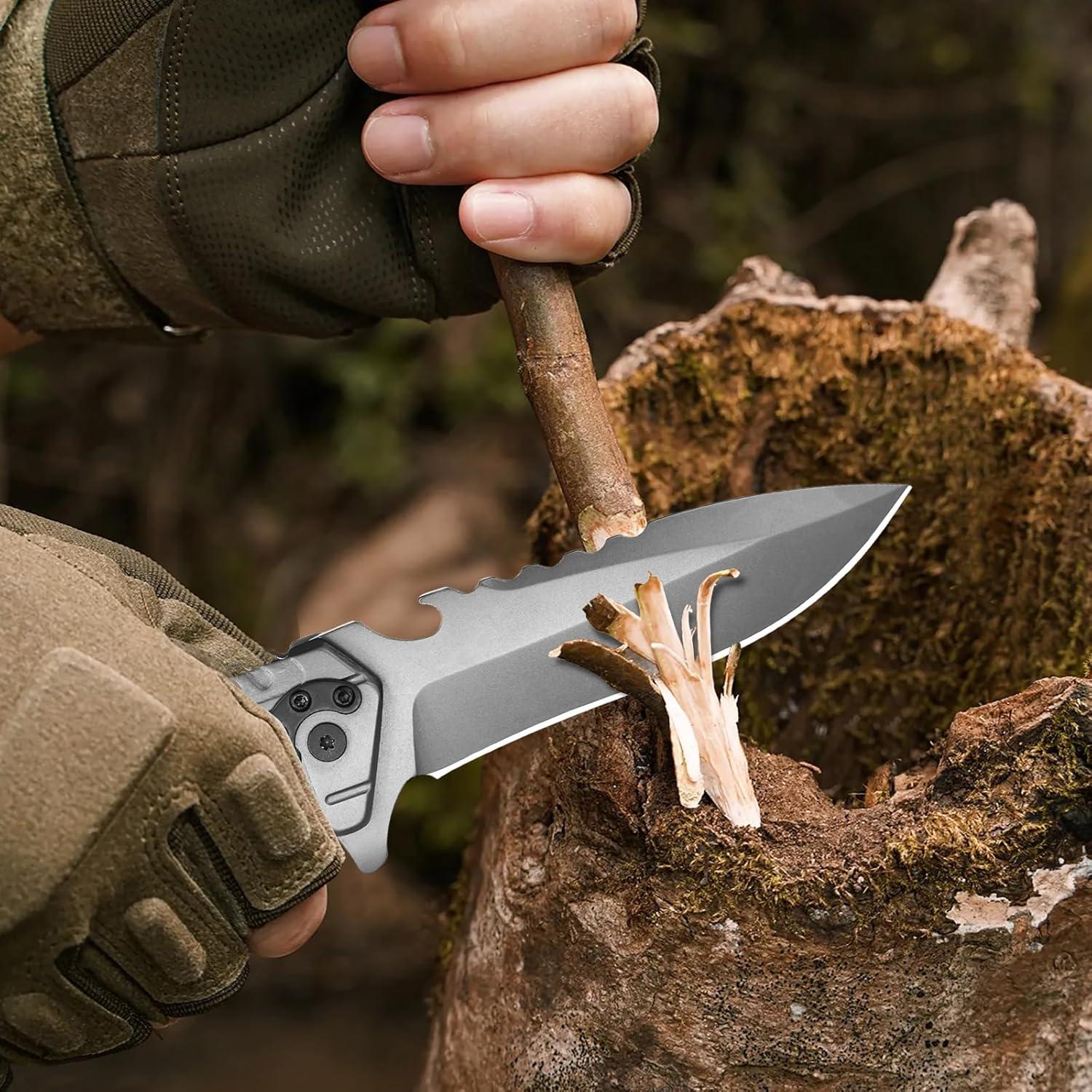 Cuchillo de Bolsillo NedFoss T39 6 en 1 Acero D2 9.4 cm