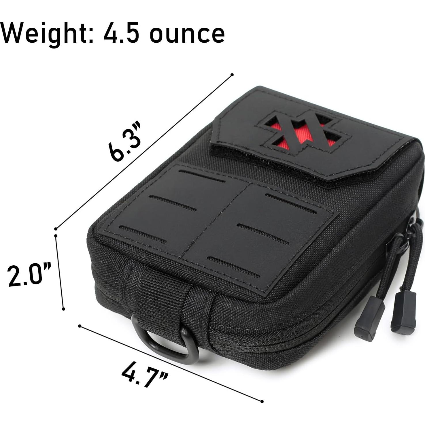 Bolsa EMT Molle Lemubeane Táctica 11.94x5.08x16cm Marrón