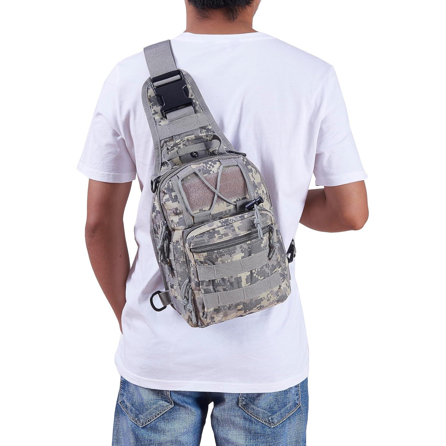 Mochila Táctica FAMI Sling ACU 6L Resistente al Agua