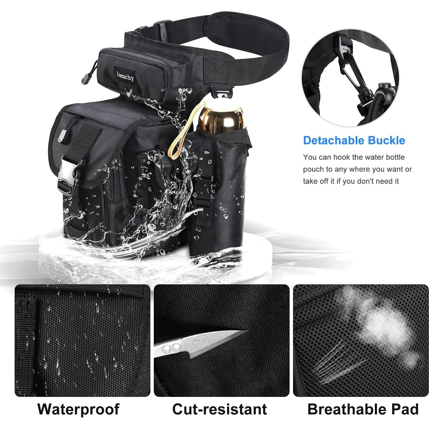 Bolsa de Pierna Jueachy para Hombres Impermeable 32x24cm