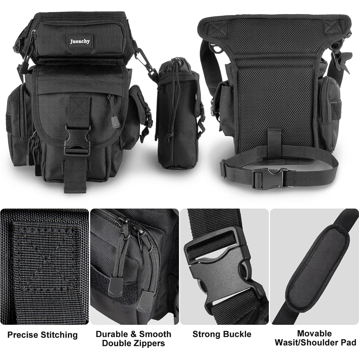 Bolsa de Pierna Jueachy para Hombres Impermeable 32x24cm