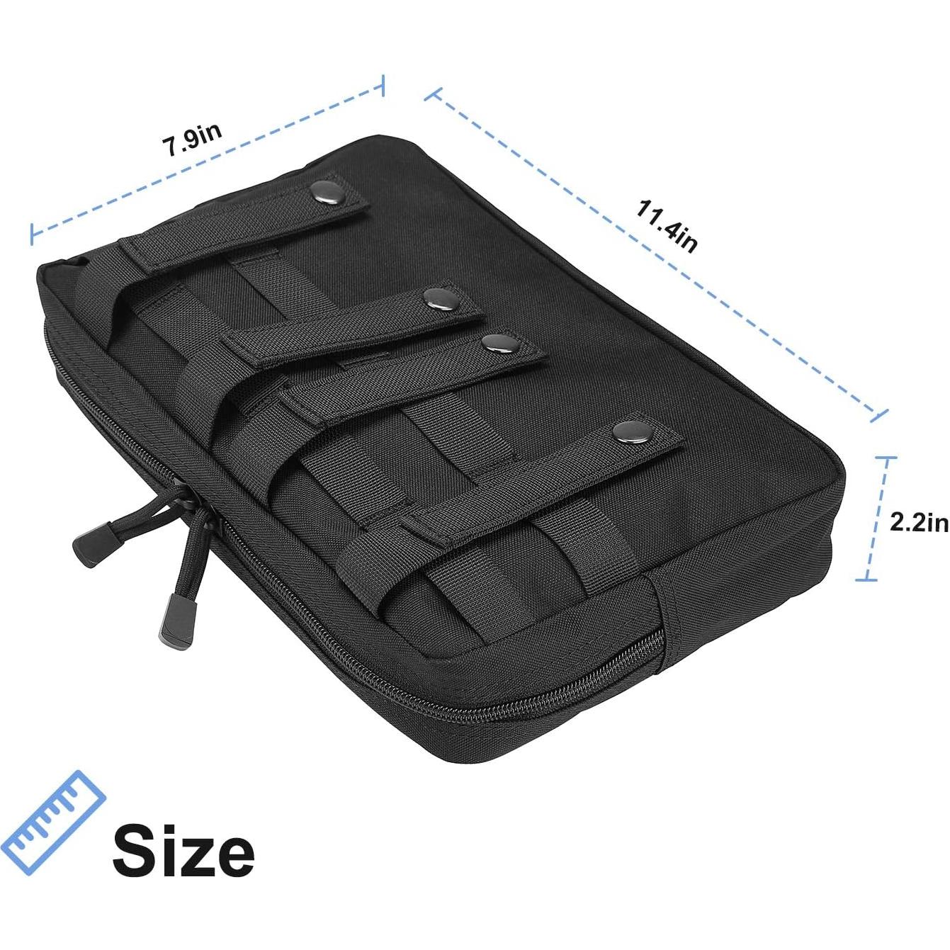 Bolsa Administrativa Táctica ProCase Molle 29x20 cm Negra