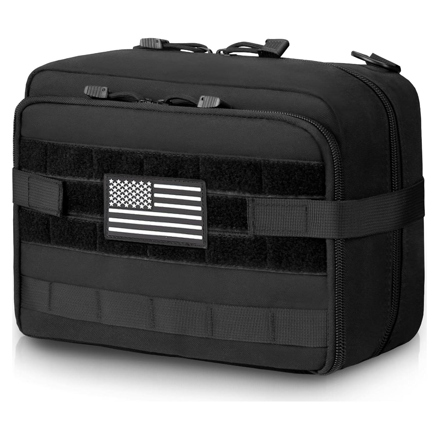 Bolsa Administrativa Molle Jueachy Grande Negra 29x20x12.7 cm