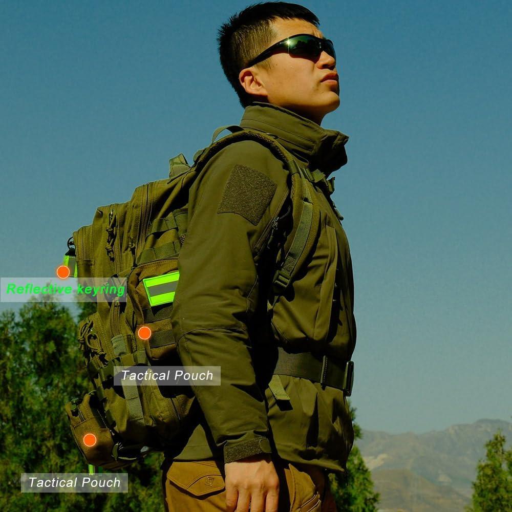 Paquete de 3 Bolsas Tácticas Molle R.SASR - Nylon Negro