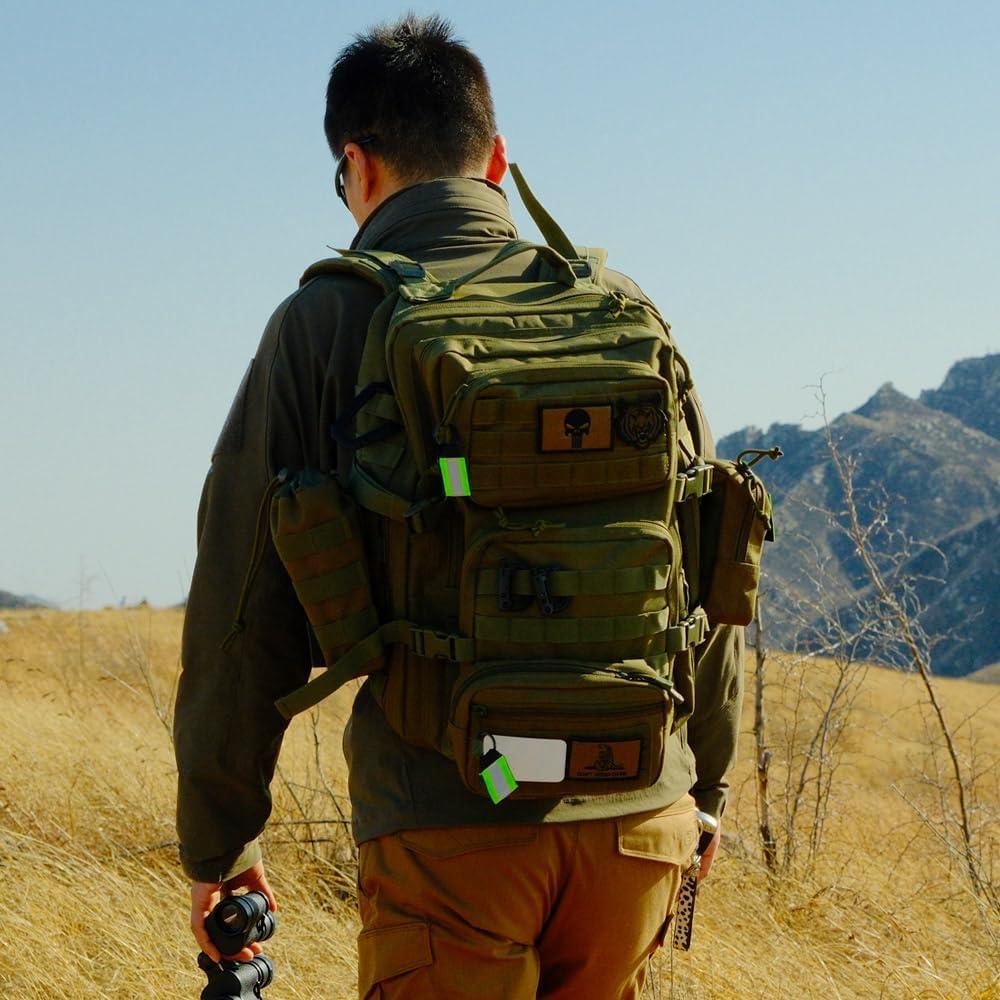 Paquete de 3 Bolsas Tácticas Molle R.SASR - Nylon Negro