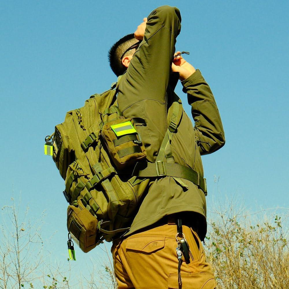 Paquete de 3 Bolsas Tácticas Molle R.SASR - Nylon Negro