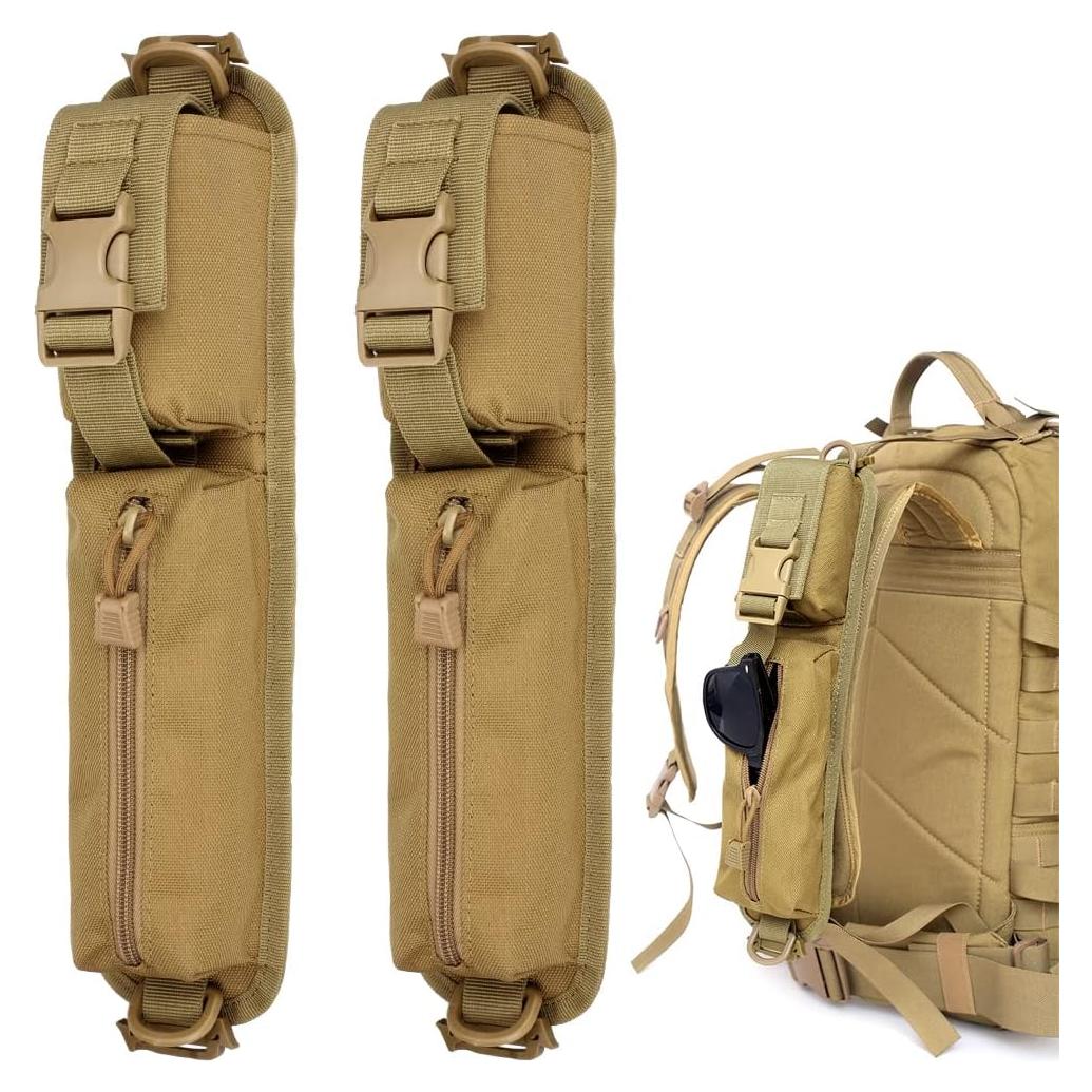 Bolsa Táctica Molle WYNEX Caqui Mejorada 36x8.5 cm