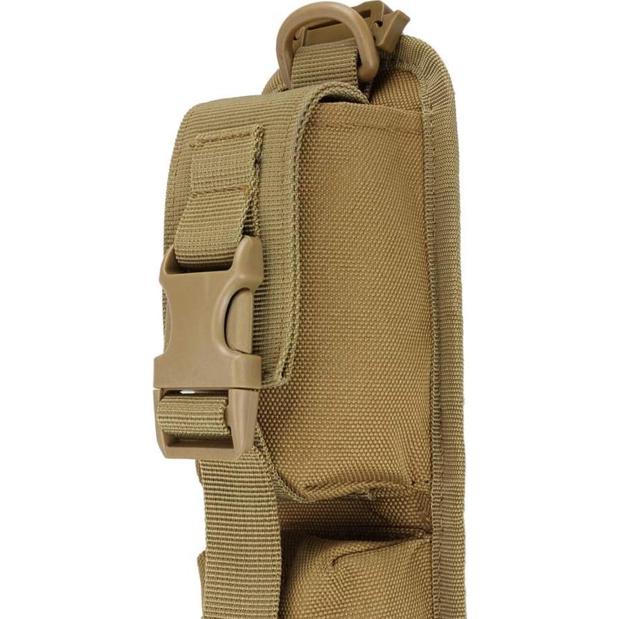 Bolsa Táctica Molle WYNEX Caqui Mejorada 36x8.5 cm