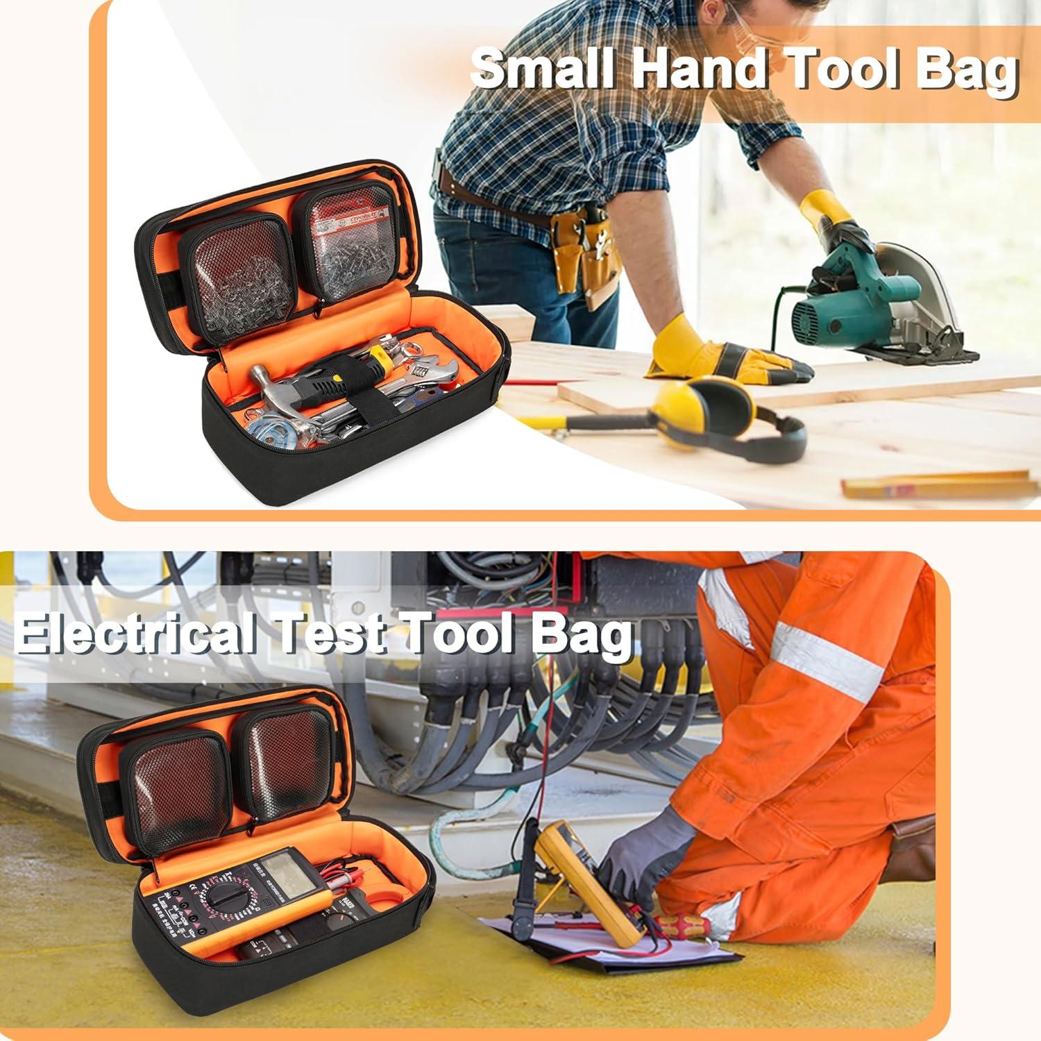 Bolsa de Herramientas Rexmica 12.4" Negra con 4 Compartimentos