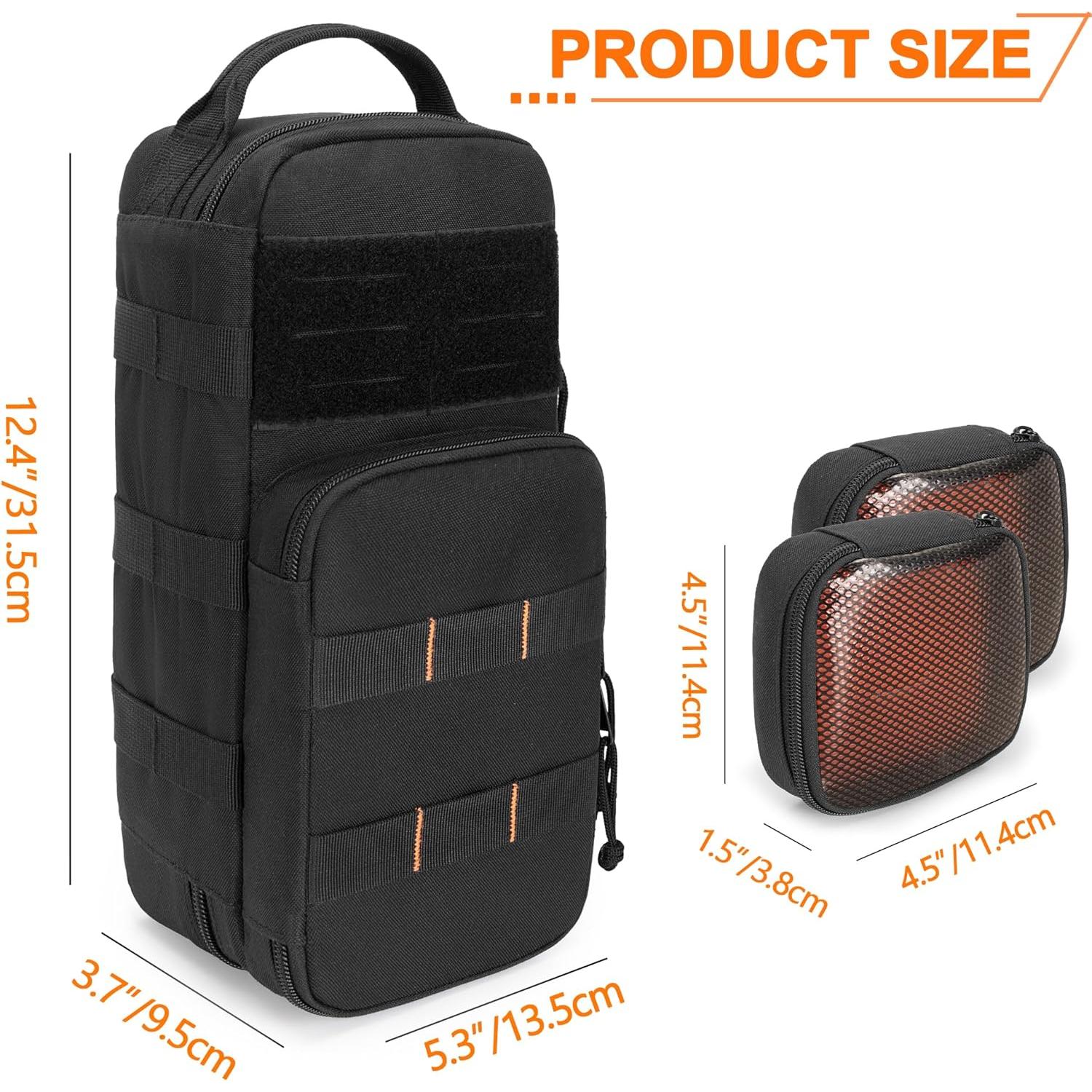 Bolsa de Herramientas Rexmica 12.4" Negra con 4 Compartimentos