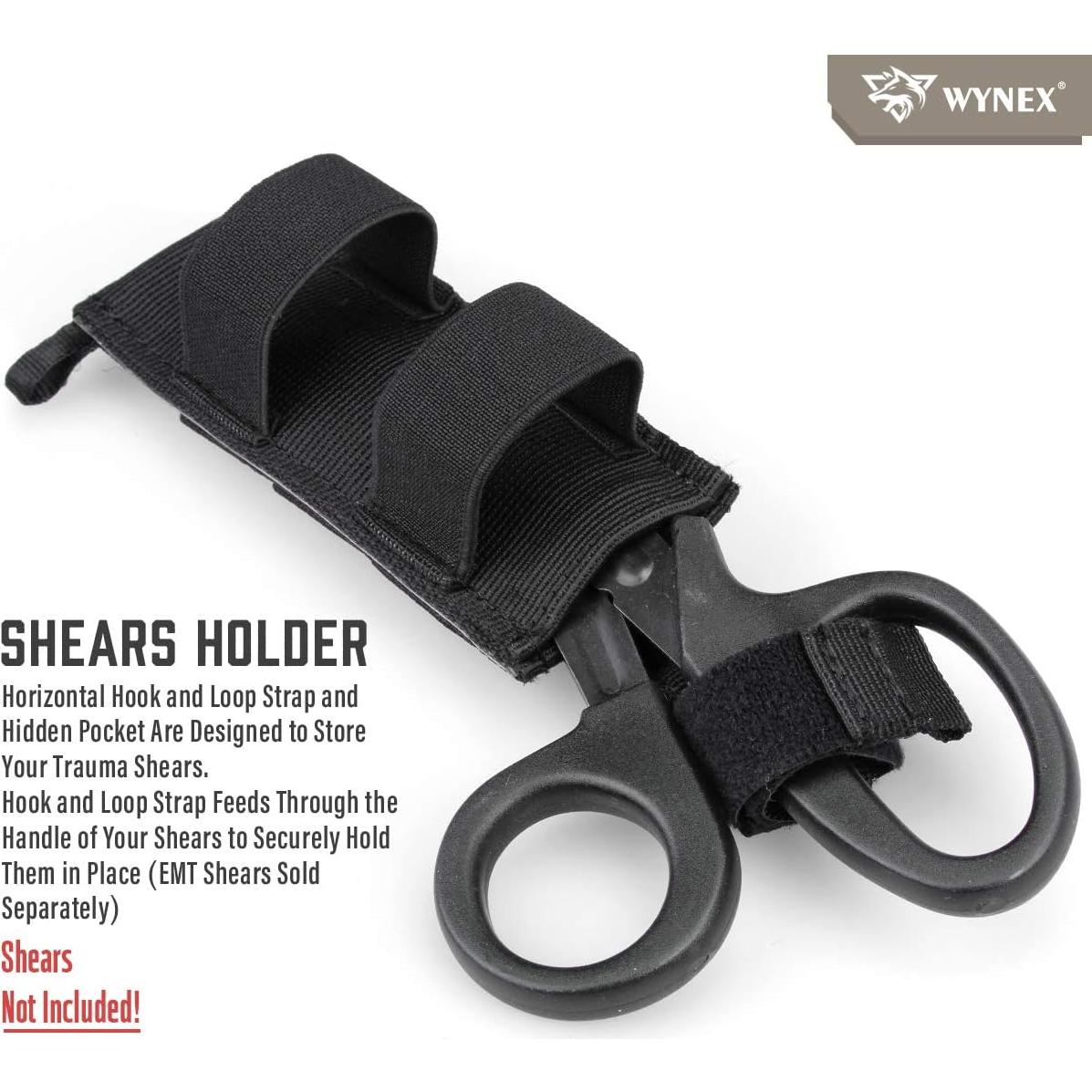 Soporte Táctico para Torniquete WYNEX - Sistema MOLLE, Negro