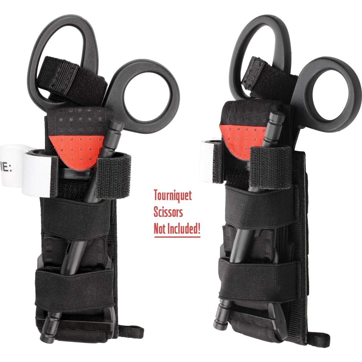 Soporte Táctico para Torniquete WYNEX - Sistema MOLLE, Negro