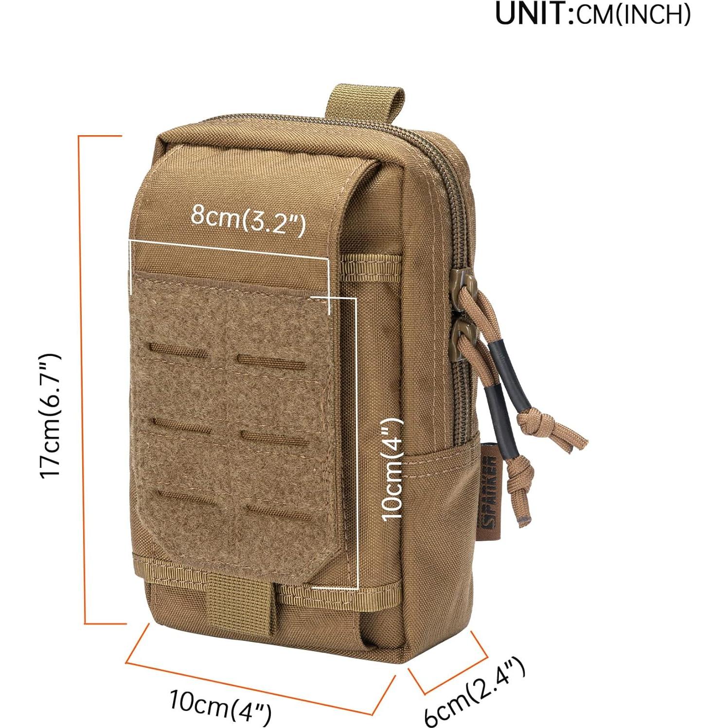 Bolsa Táctica EDC Molle EXCELENTE ELITE SPANKER Marrón Coyote