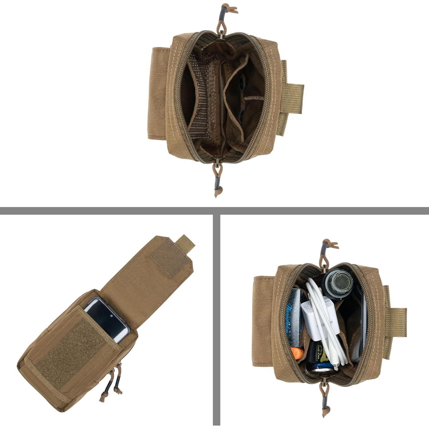 Bolsa Táctica EDC Molle EXCELENTE ELITE SPANKER Marrón Coyote