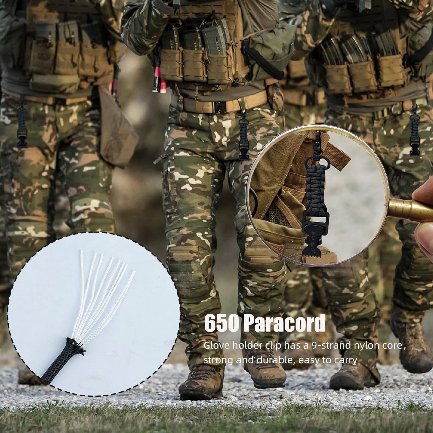 Soporte de Clip para Guantes Tácticos MELOTOUGH 2 Piezas