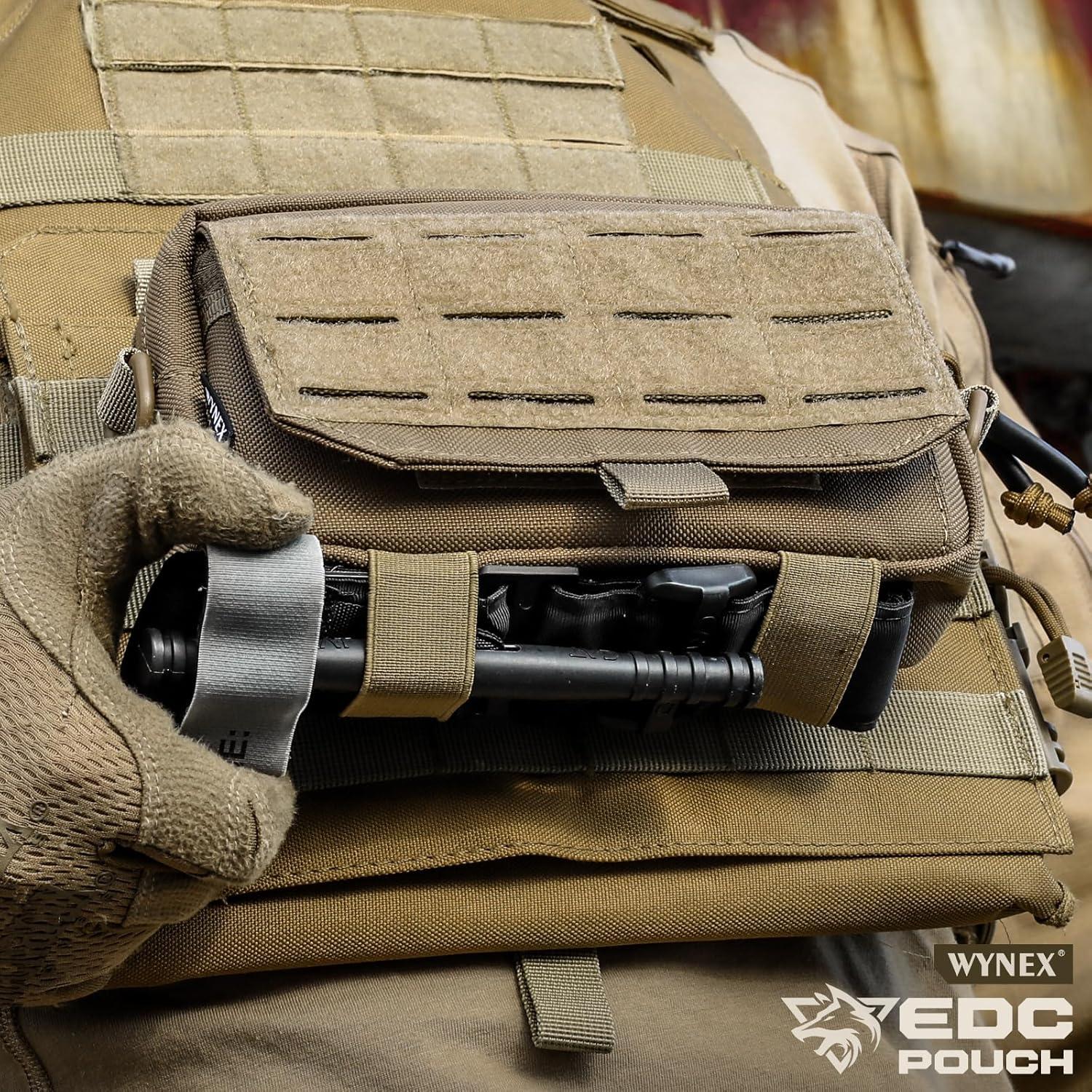 Bolsa Administrativa Molle Táctica WYNEX Caqui 3 Compartimentos