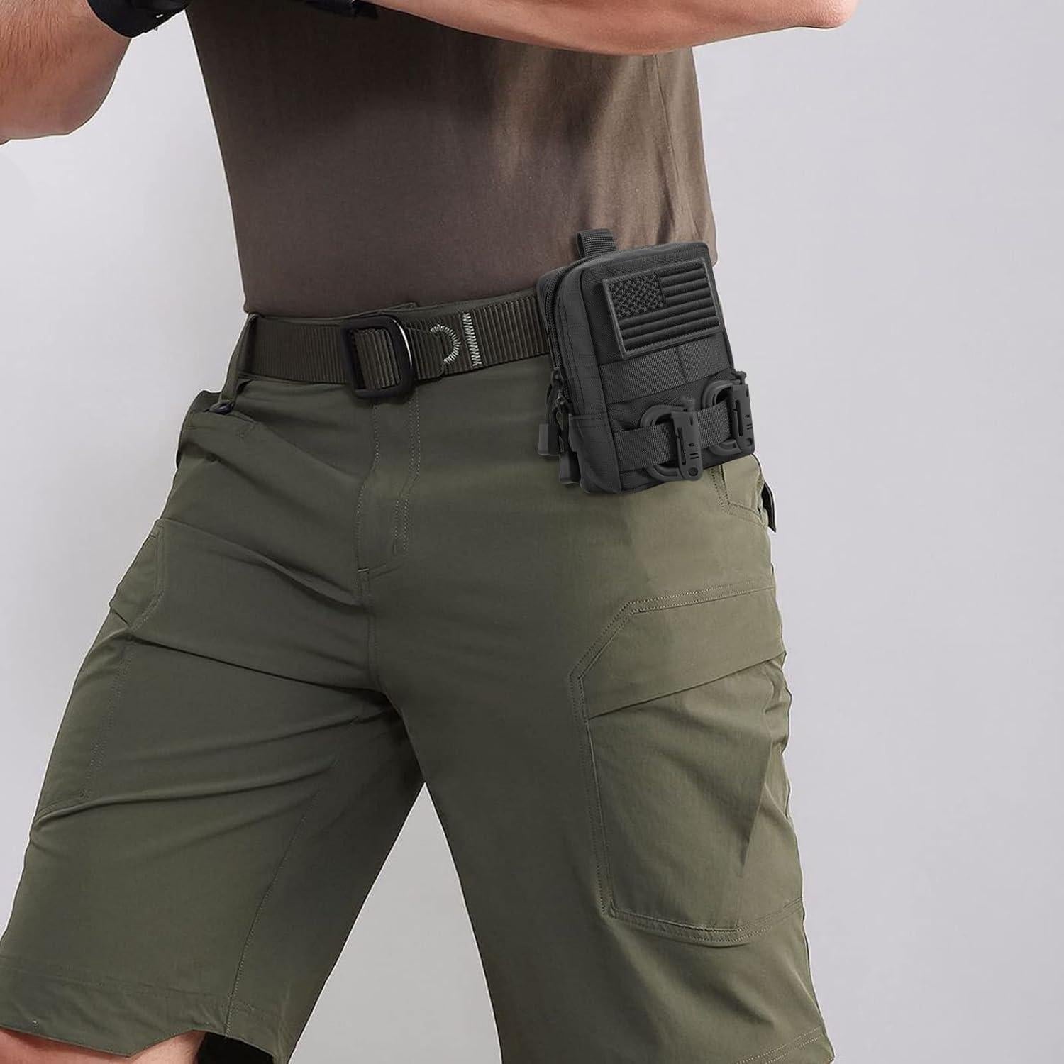 Paquete de 2 Bolsas Tácticas Molle FRTKK Resistente al Agua