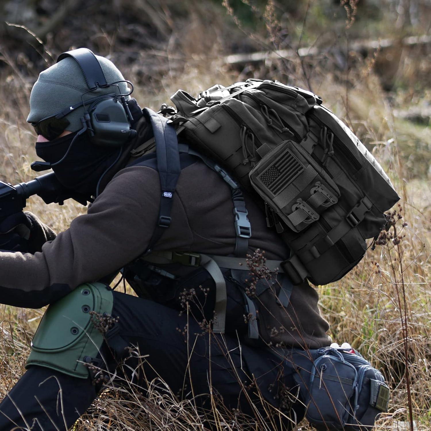 Paquete de 2 Bolsas Tácticas Molle FRTKK Resistente al Agua
