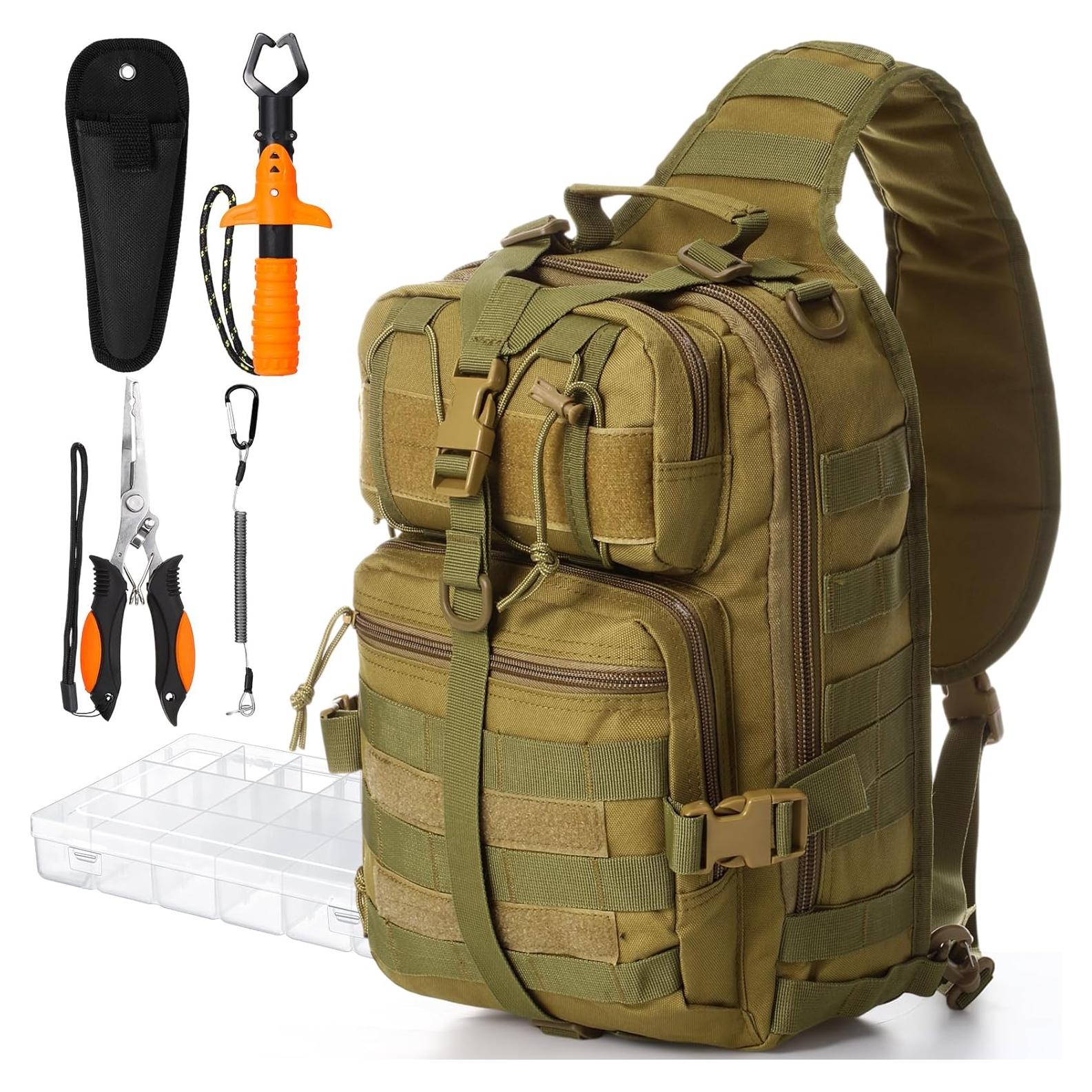 Kit de Pesca Eccliy 6 Piezas con Mochila Impermeable
