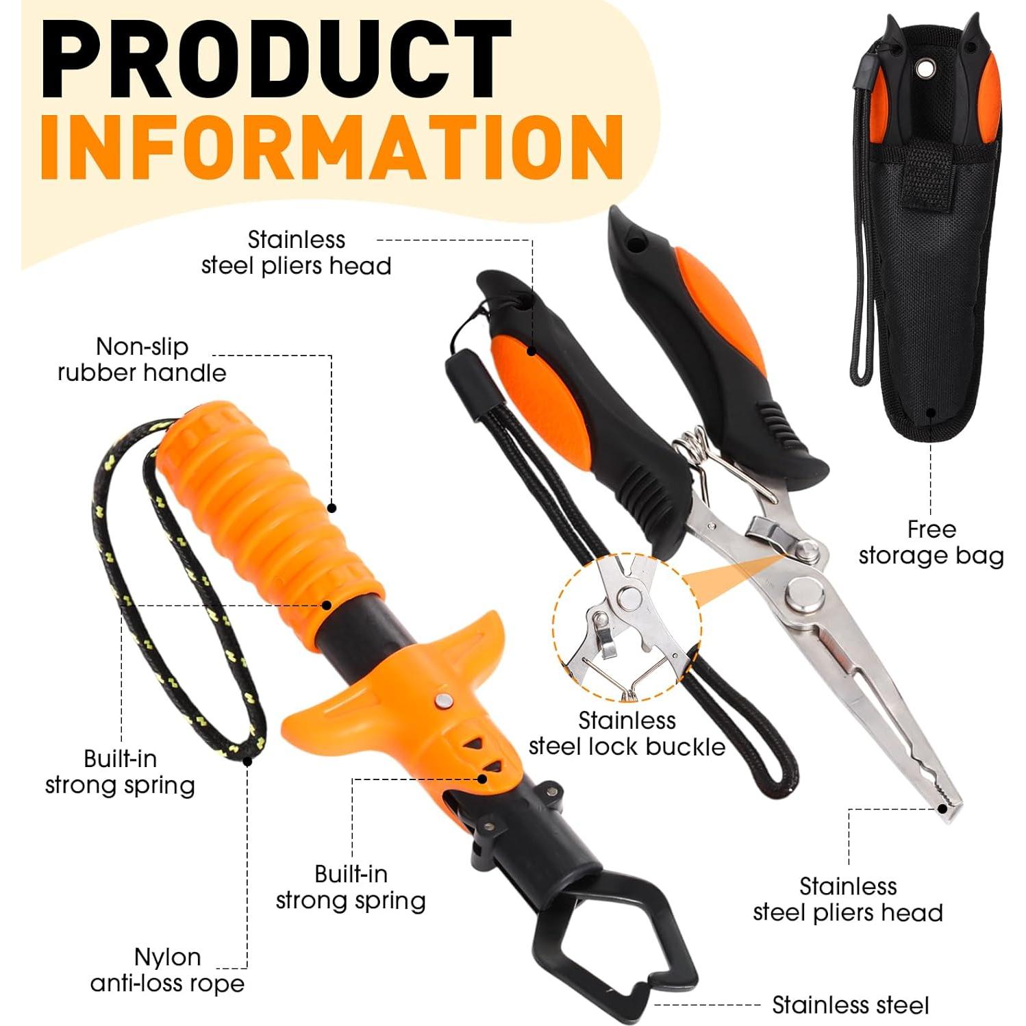 Kit de Pesca Eccliy 6 Piezas con Mochila Impermeable