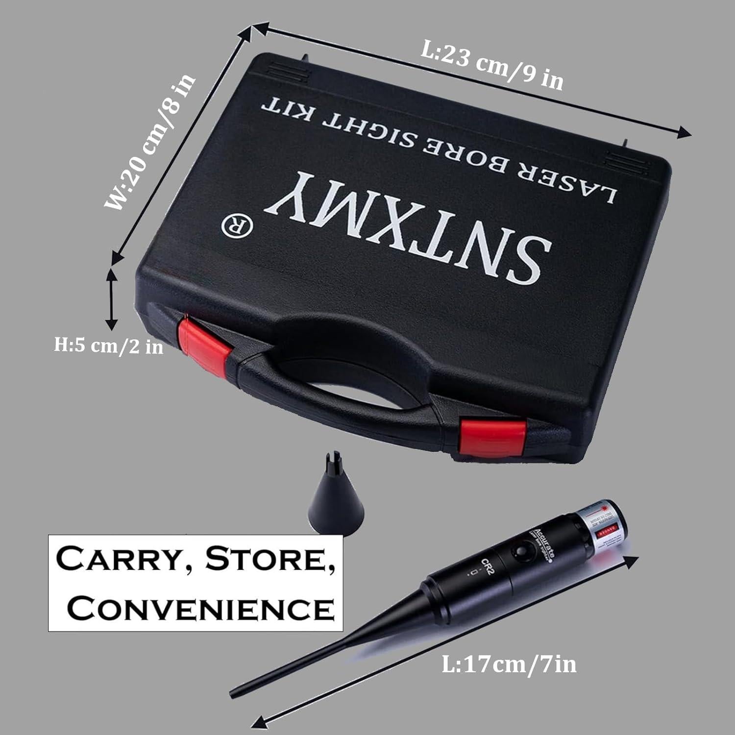 Kit de Boresighter de Láser Rojo SNTXMY con 32 Adaptadores