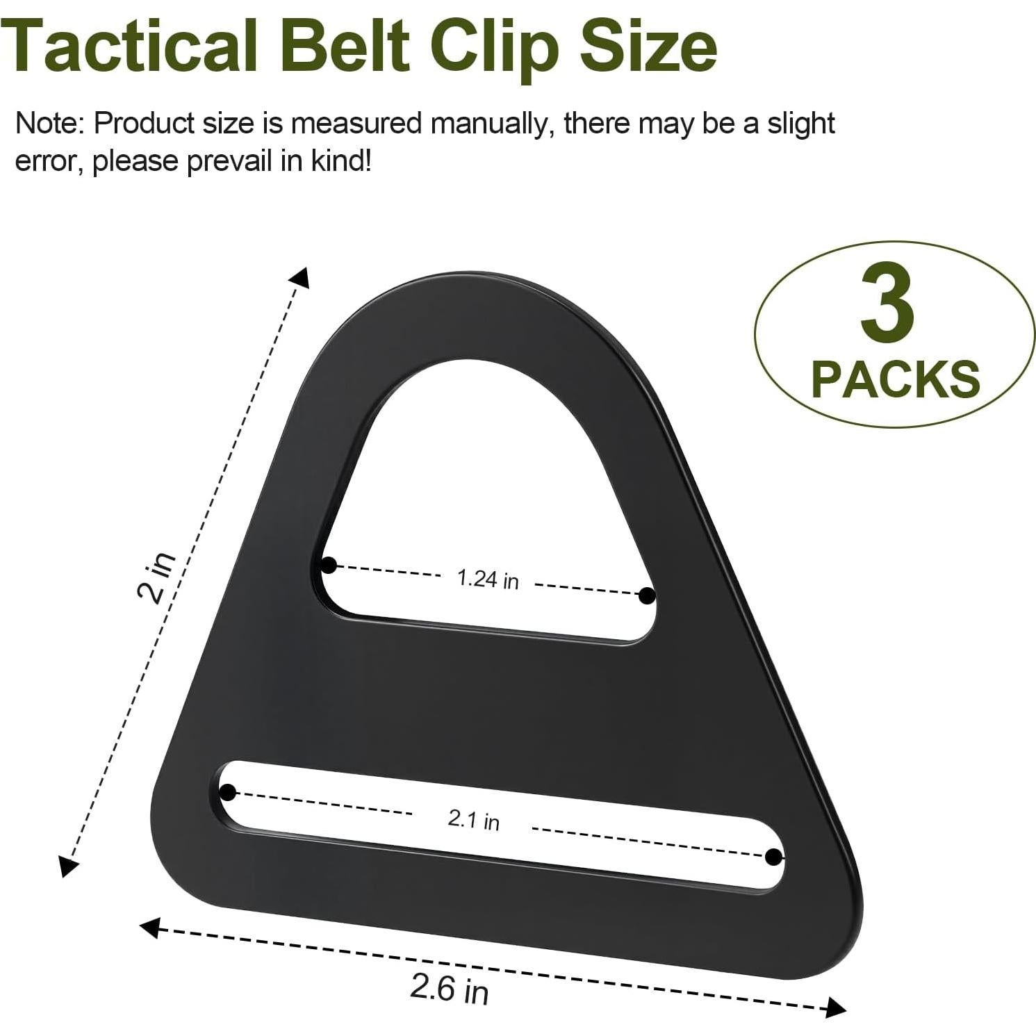 Clip de Cinturón Táctico Zak Tool - Paquete de 3 Unidades