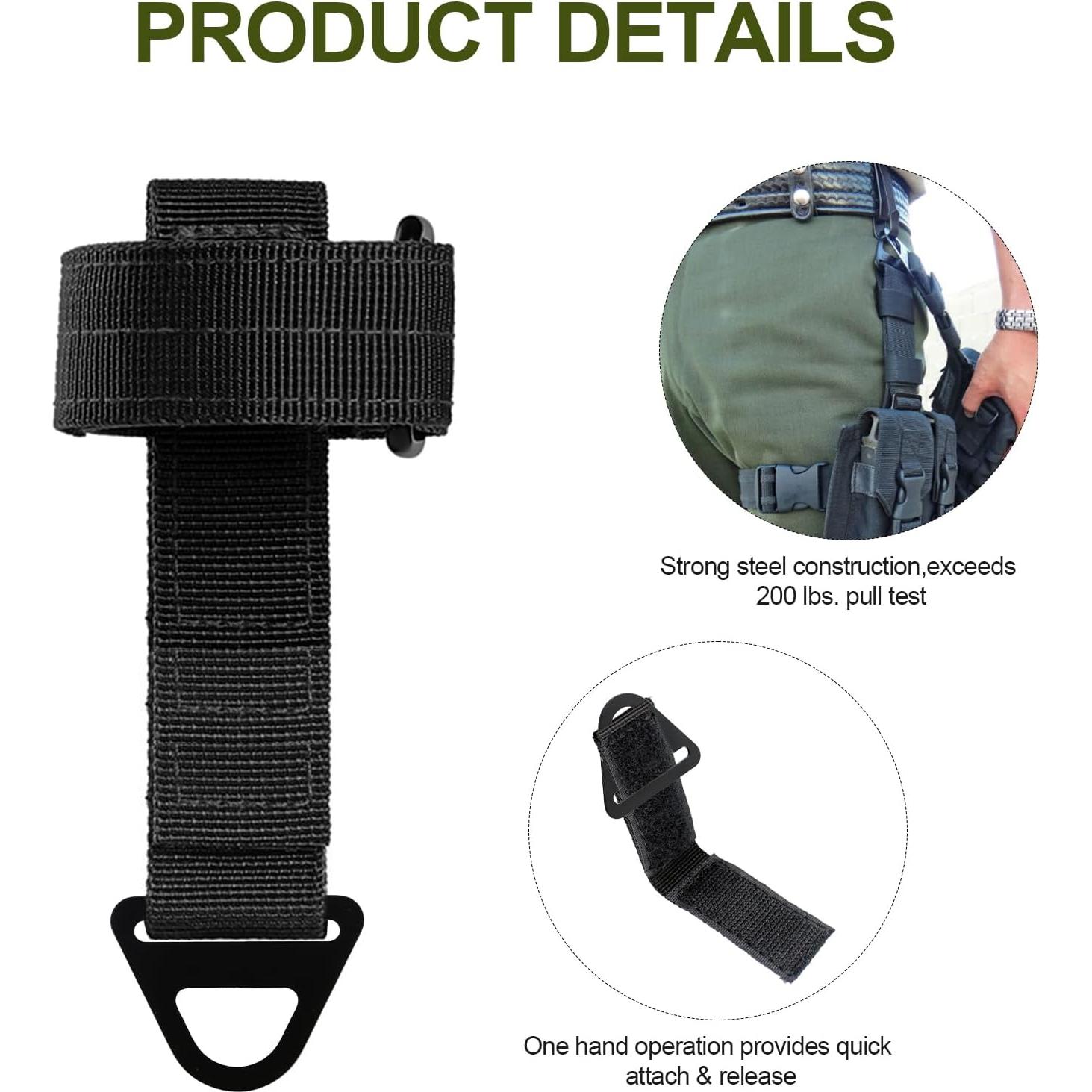 Clip de Cinturón Táctico Zak Tool - Paquete de 3 Unidades