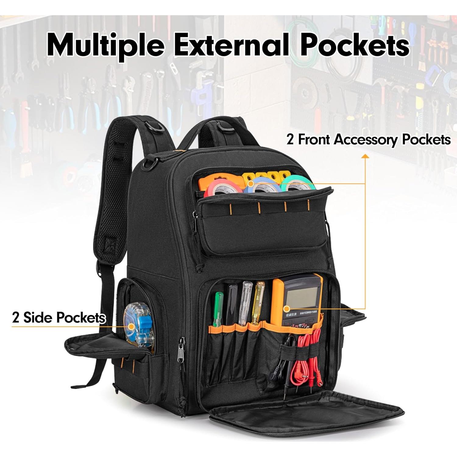 Mochila de Herramientas Rexmica con 3 Bolsas Organizadoras