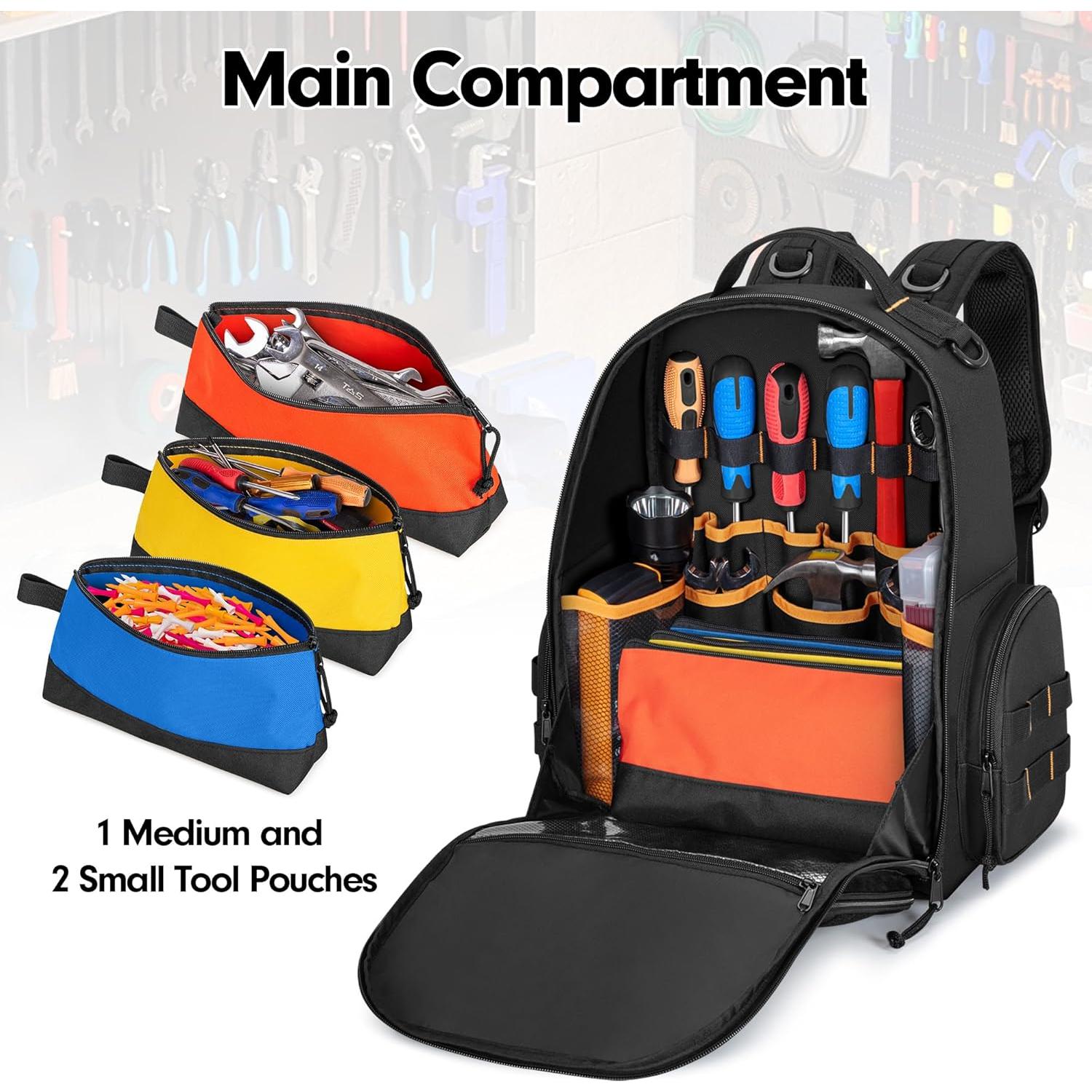 Mochila de Herramientas Rexmica con 3 Bolsas Organizadoras
