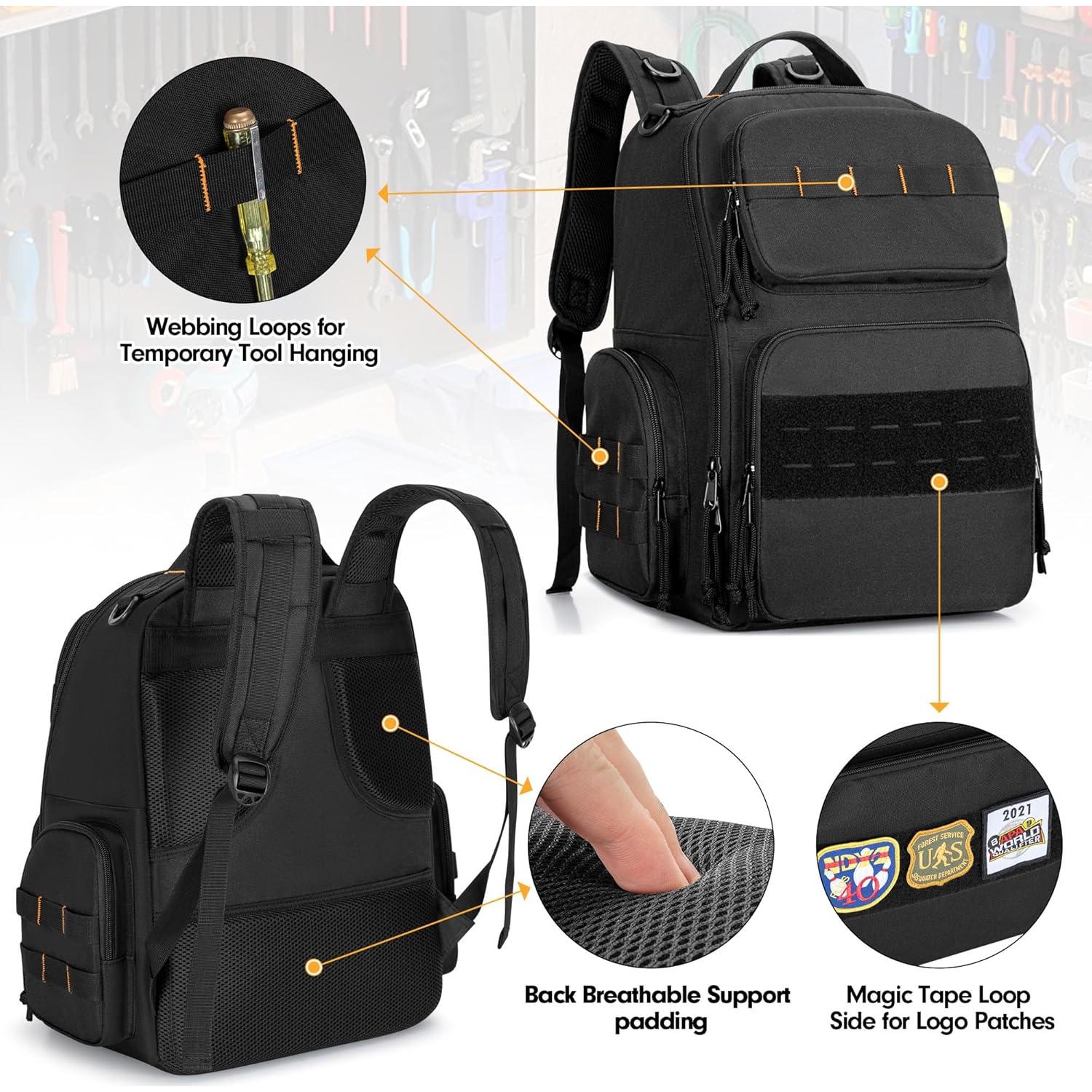 Mochila de Herramientas Rexmica con 3 Bolsas Organizadoras