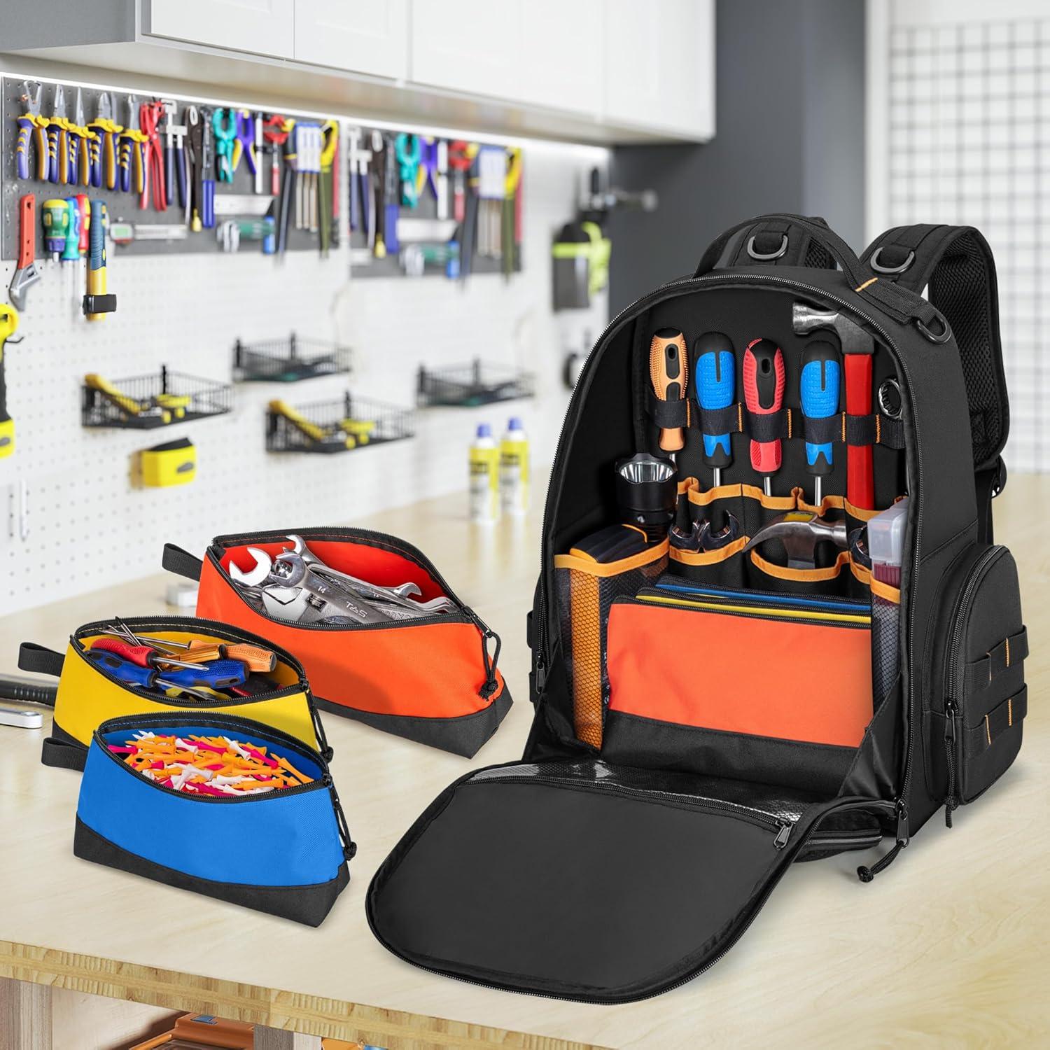 Mochila de Herramientas Rexmica con 3 Bolsas Organizadoras