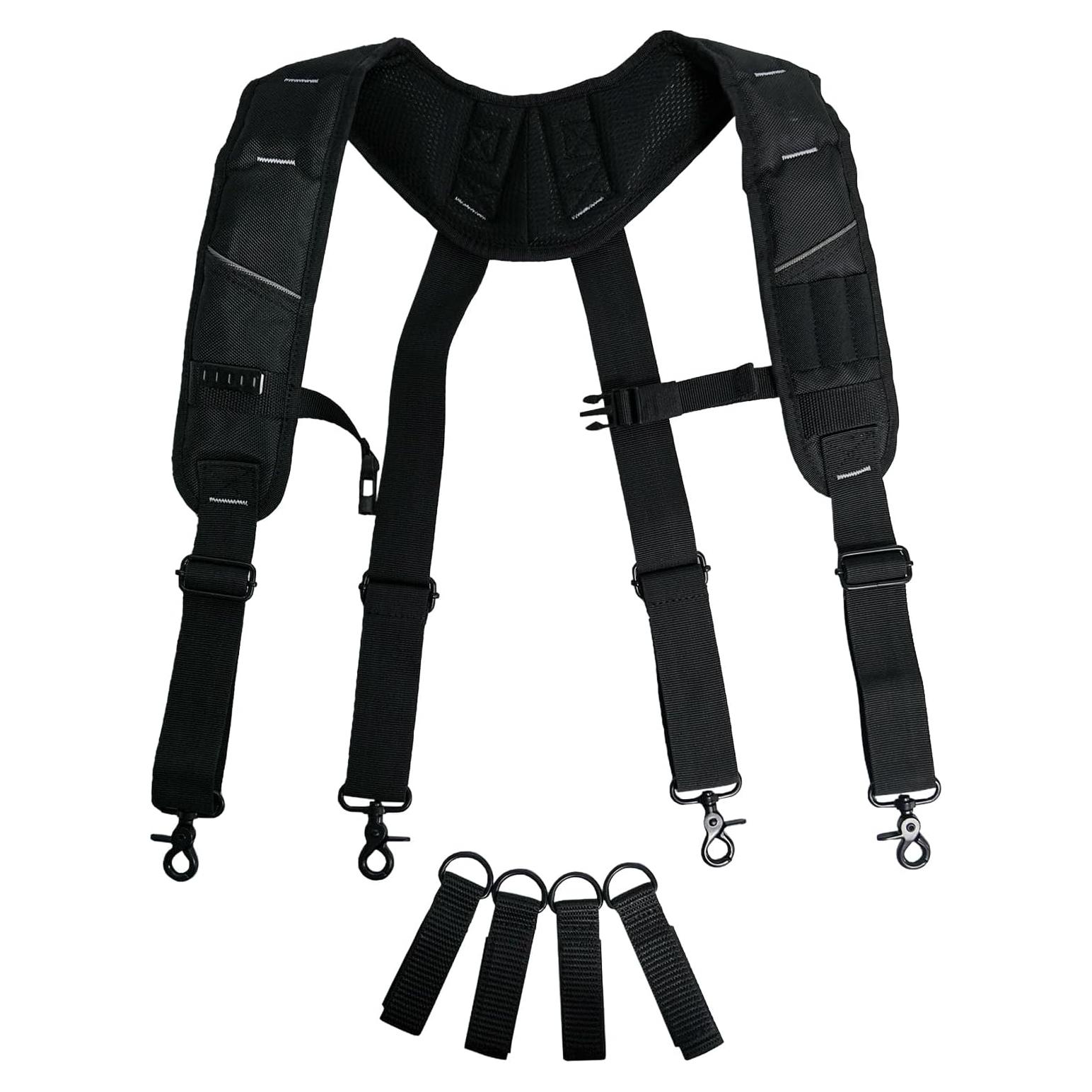 Cinturón de Herramientas KUNN con Tirantes Acolchados Negro