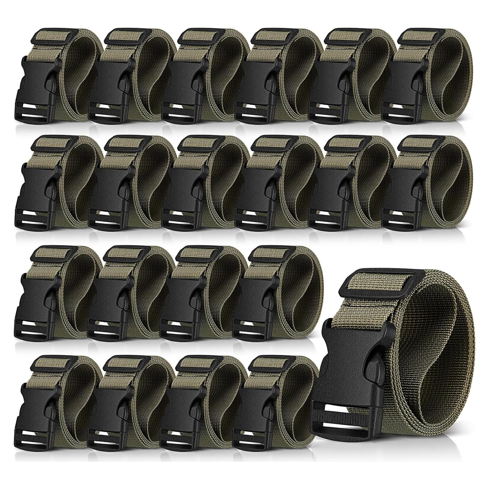 Cinturón Táctico Hicarer 20 Piezas Nylon Camuflaje Ajustable