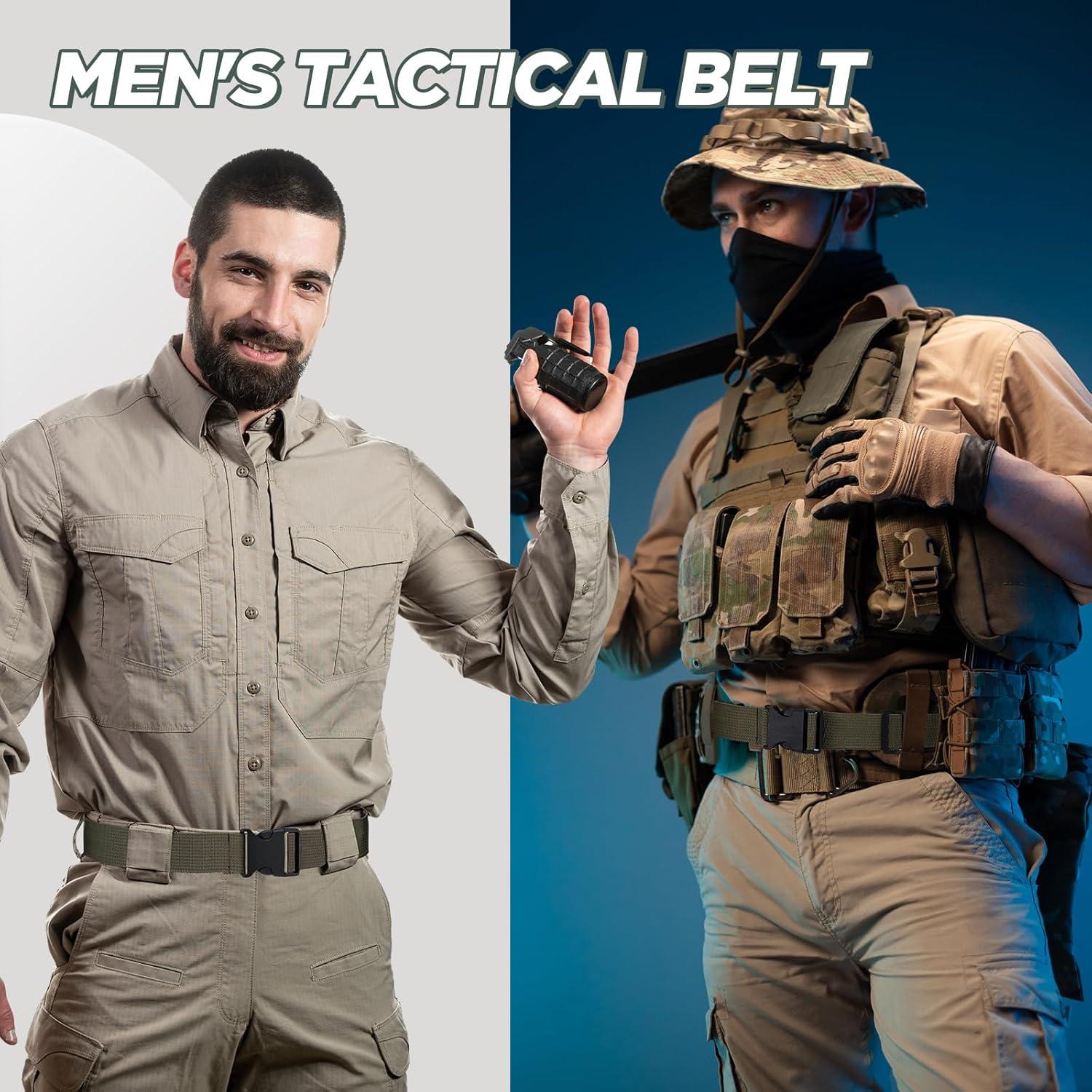 Cinturón Táctico Hicarer 20 Piezas Nylon Camuflaje Ajustable