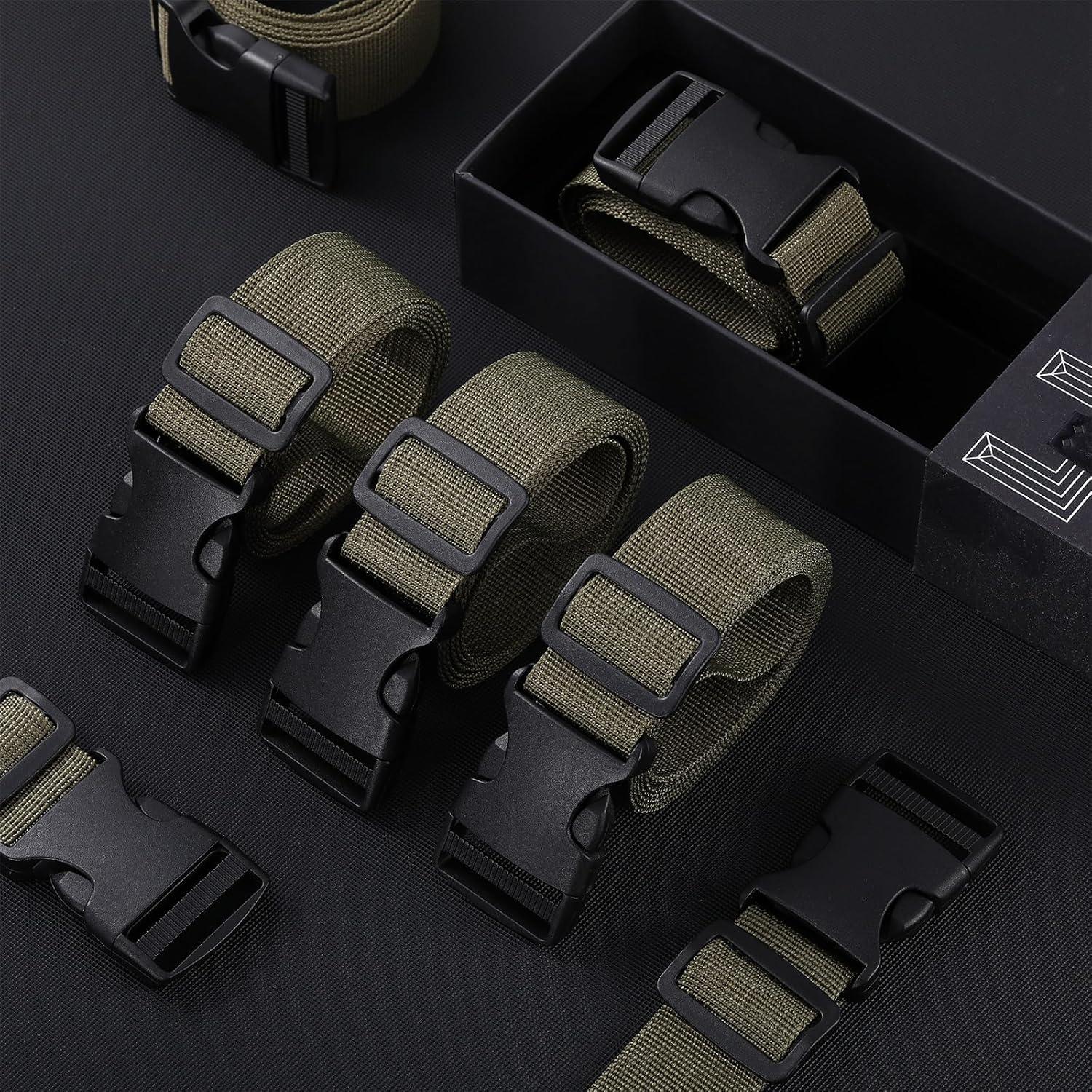 Cinturón Táctico Hicarer 20 Piezas Nylon Camuflaje Ajustable