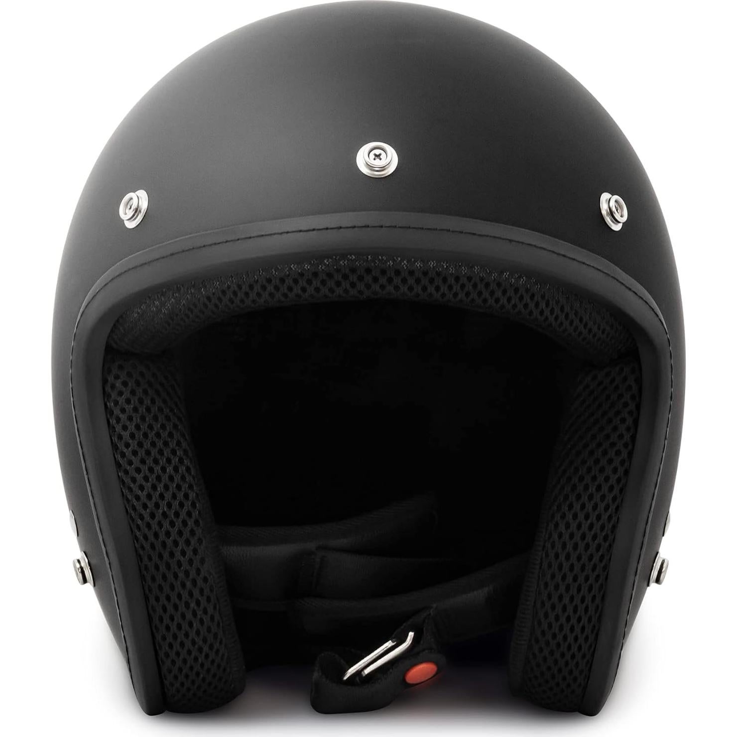 Casco Abierto VCAN V85C Negro Brillante 1.52 kg Aprobado DOT