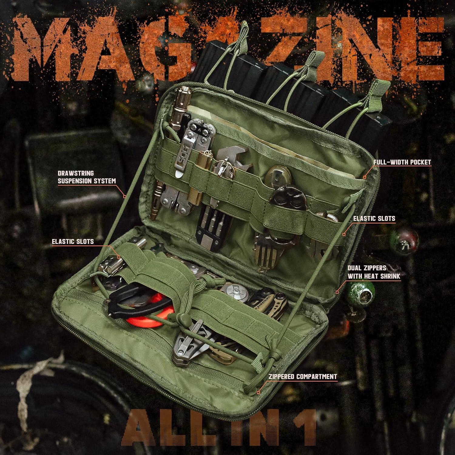 Bolsa Administrativa Canguro WYNEX Modular 23x5x16cm Verde