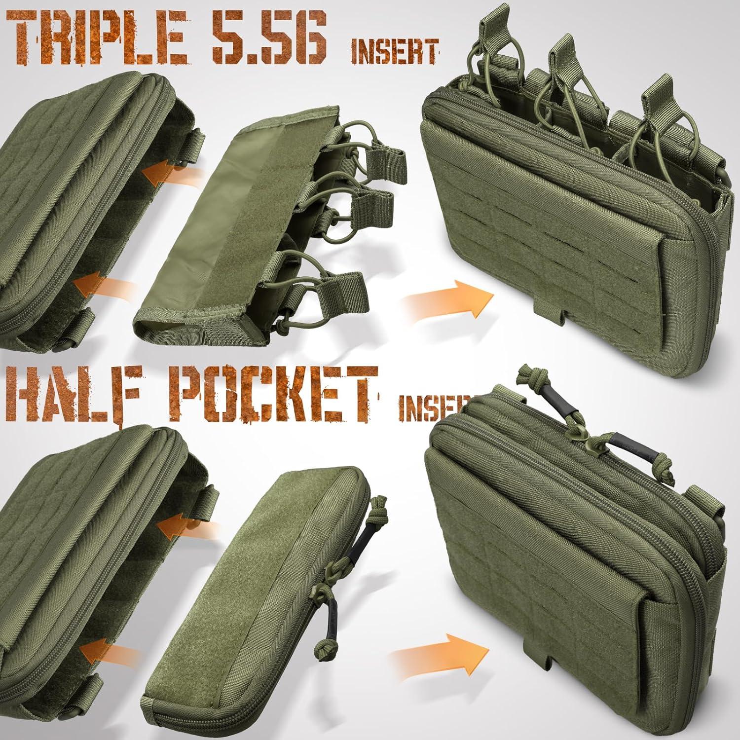 Bolsa Administrativa Canguro WYNEX Modular 23x5x16cm Verde