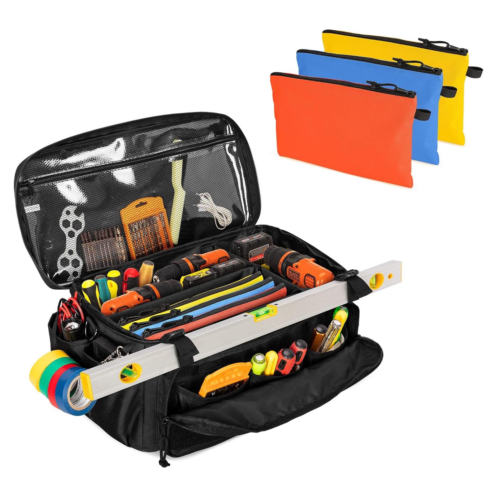 Bolsa de herramientas Rexmica 42.9x22.1x23.6 cm con 3 bolsillos