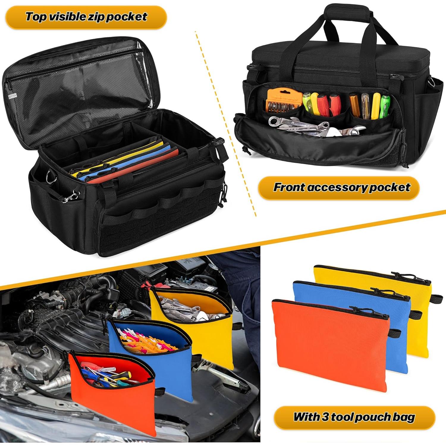 Bolsa de herramientas Rexmica 42.9x22.1x23.6 cm con 3 bolsillos