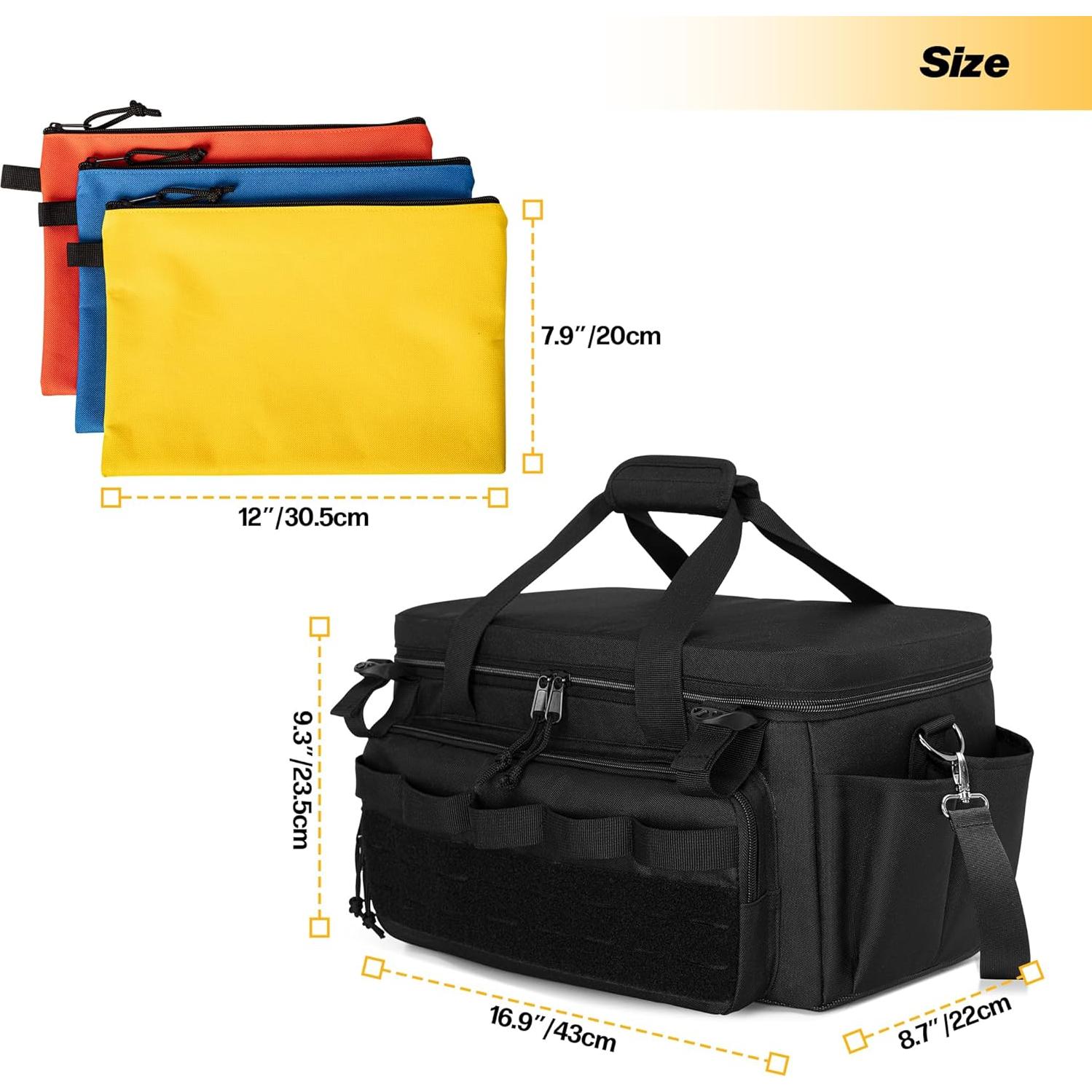 Bolsa de herramientas Rexmica 42.9x22.1x23.6 cm con 3 bolsillos