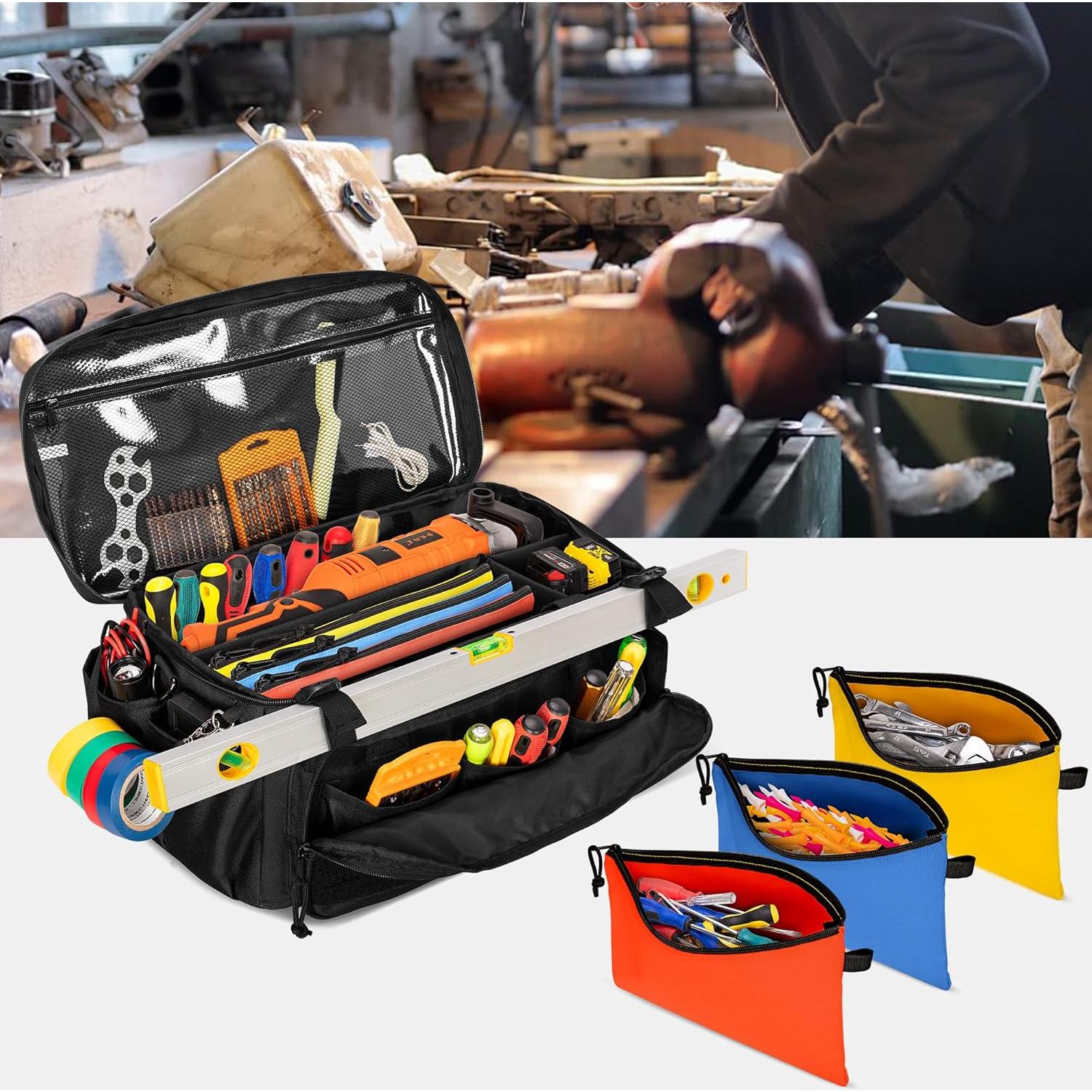 Bolsa de herramientas Rexmica 42.9x22.1x23.6 cm con 3 bolsillos