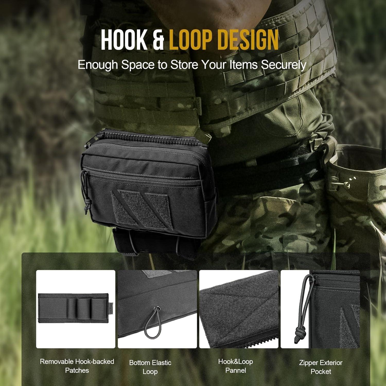 Bolsa Dangler Táctica OneTigris para Chaleco - Nylon 500D