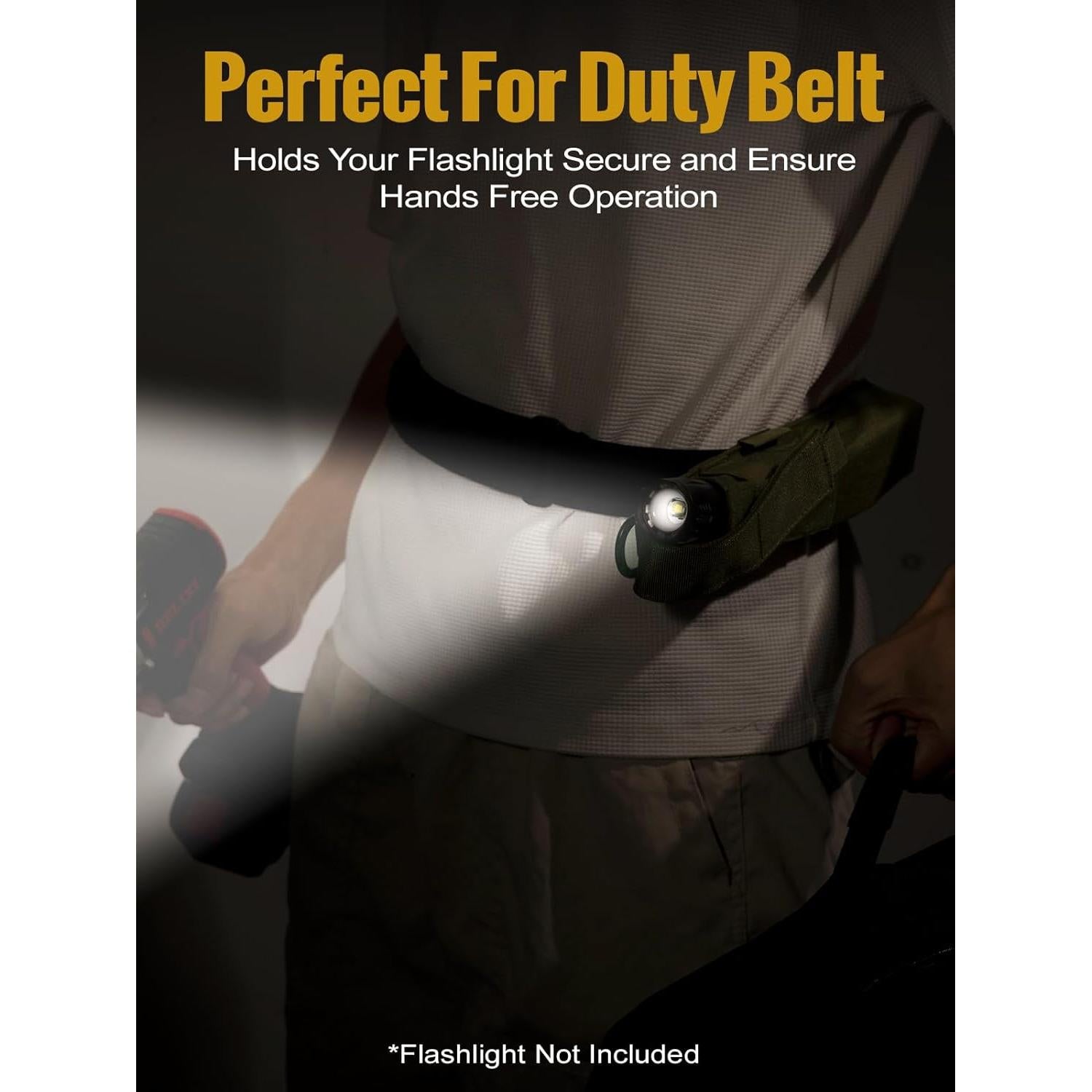 Funda Táctica para Linterna OneTigris MOLLE Verde Ajustable