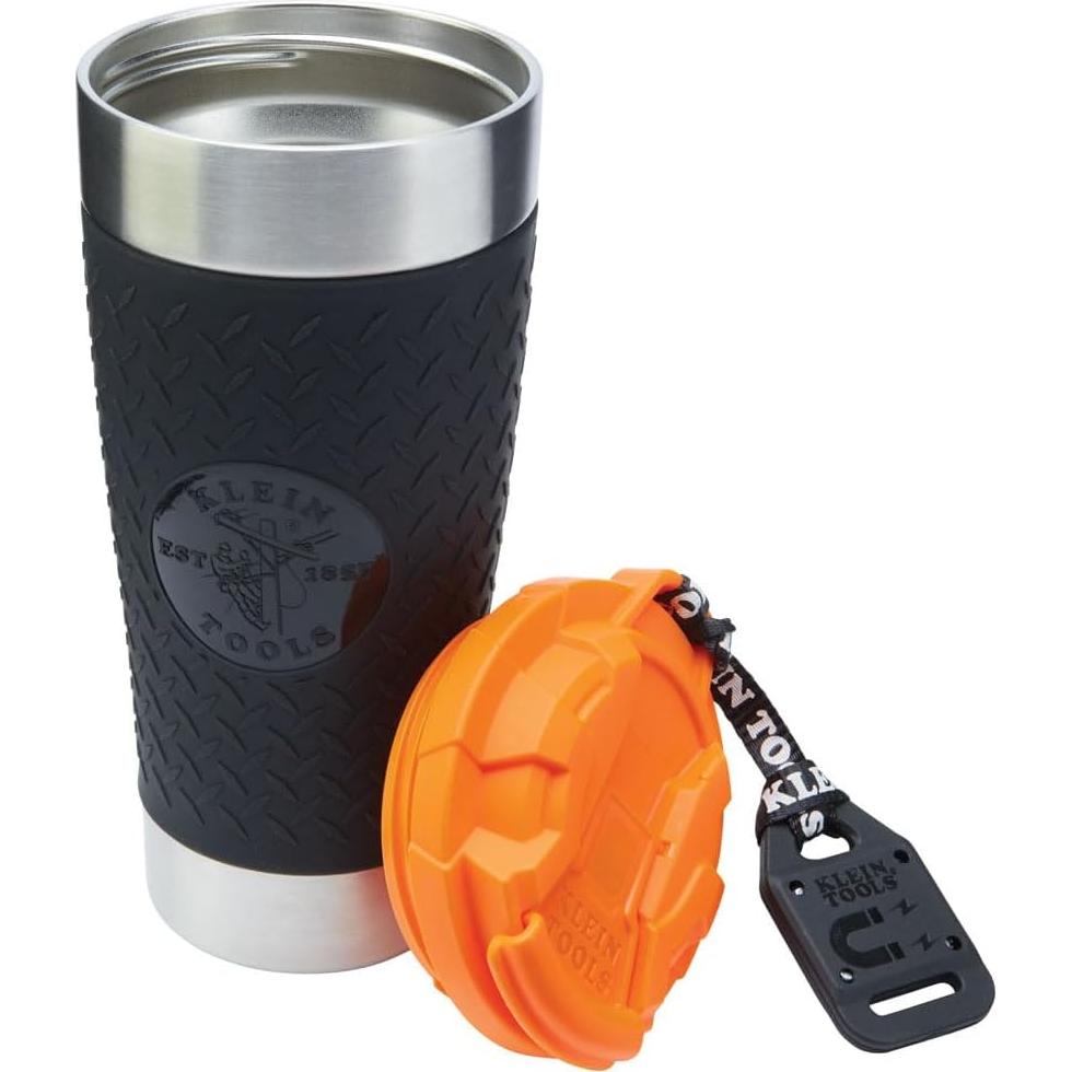Vaso Aislado de Acero Inoxidable Klein Tools 20 Oz con Tapa