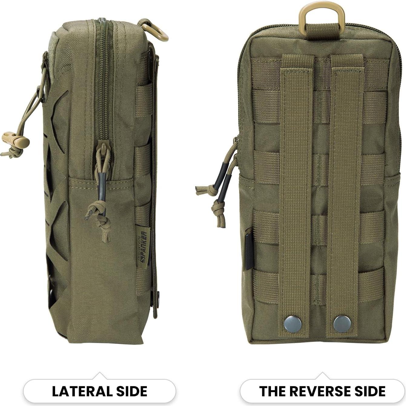 Bolsa Táctica EDC Molle EXCELENTE ELITE SPANKER Verde 25.4x12.7cm