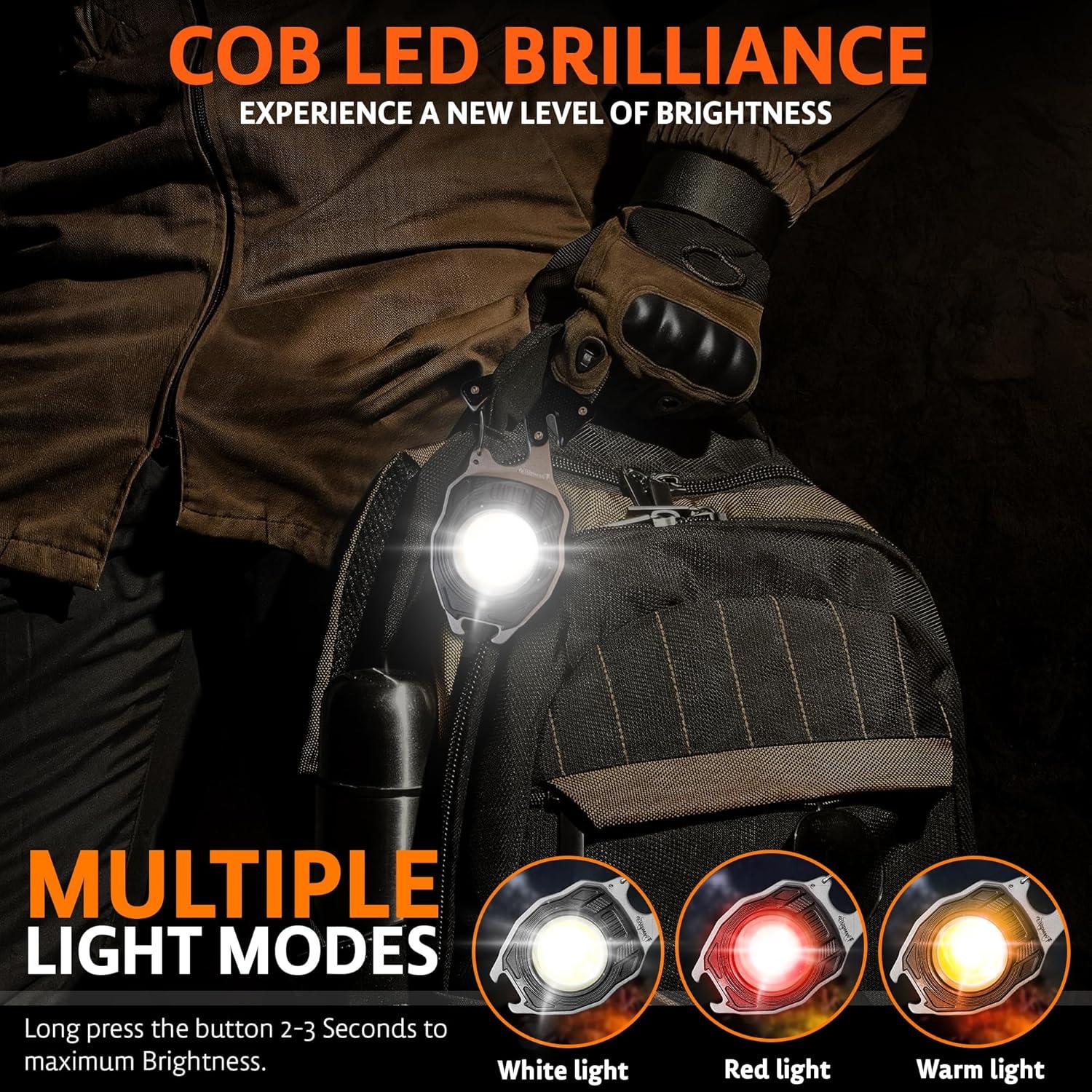 Herramienta Multitool de Supervivencia GUARDMAN con Linterna LED